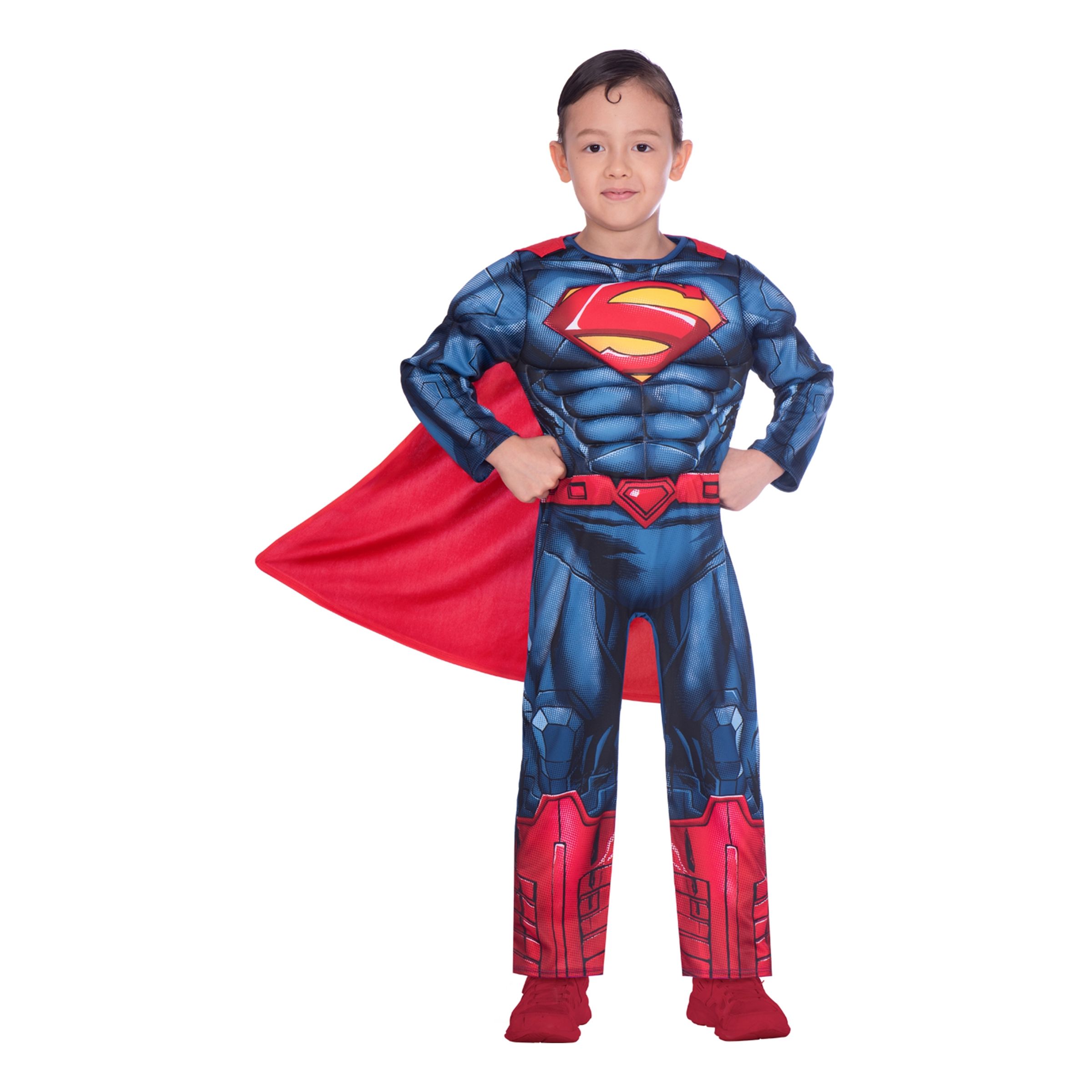 Läs mer om Superman Klassisk Barn Maskeraddräkt - Large