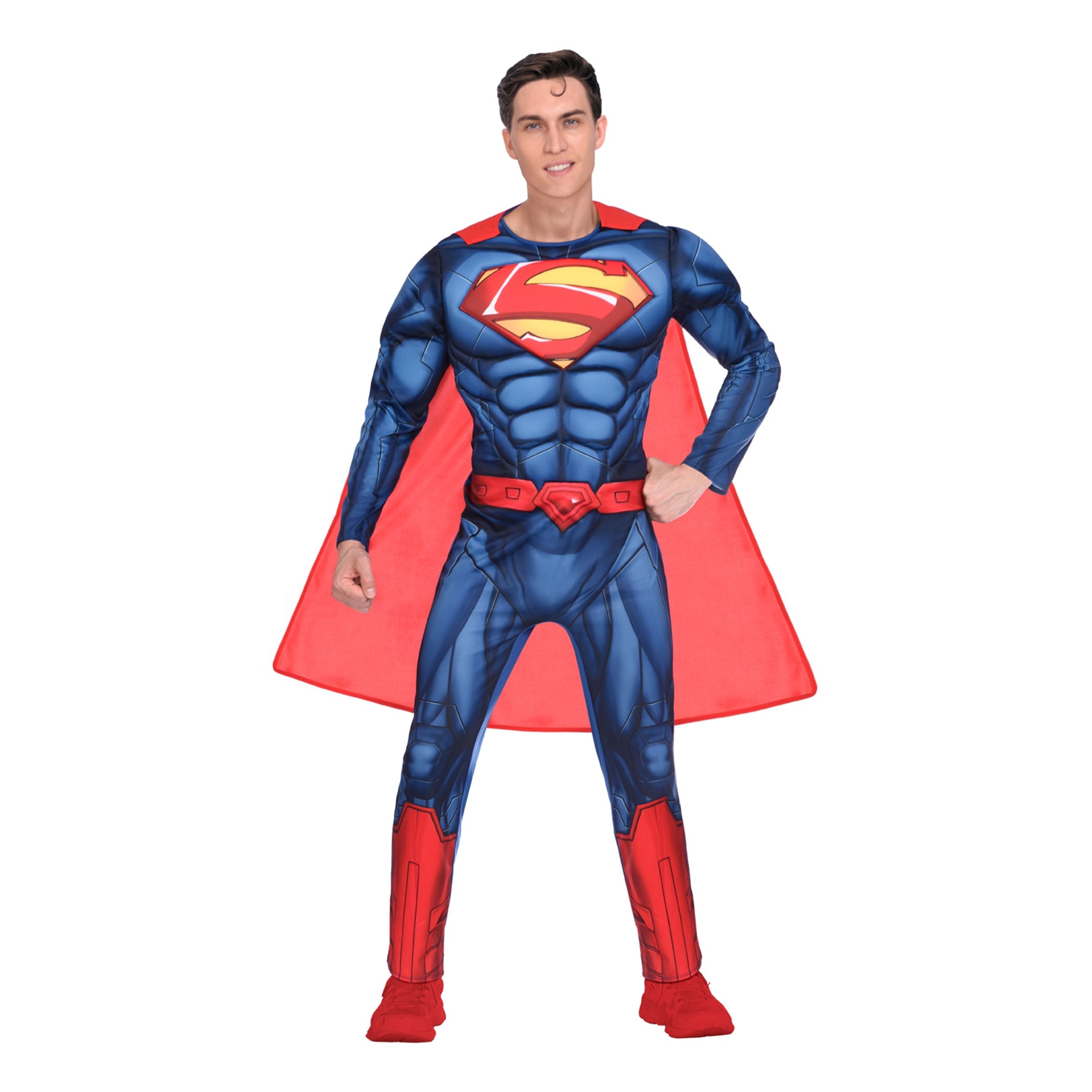 Läs mer om Superman Klassisk Maskeraddräkt - Large