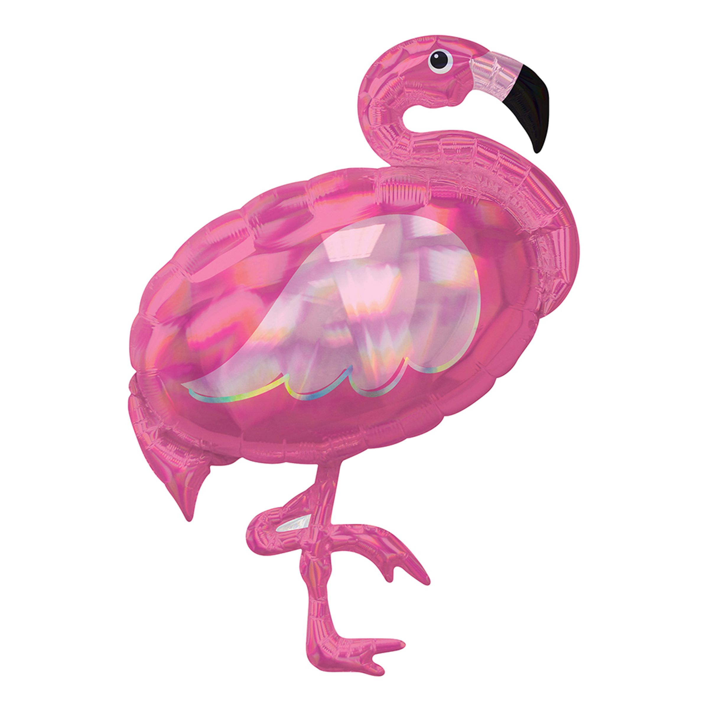 Folieballong Holografisk Flamingo SuperShape