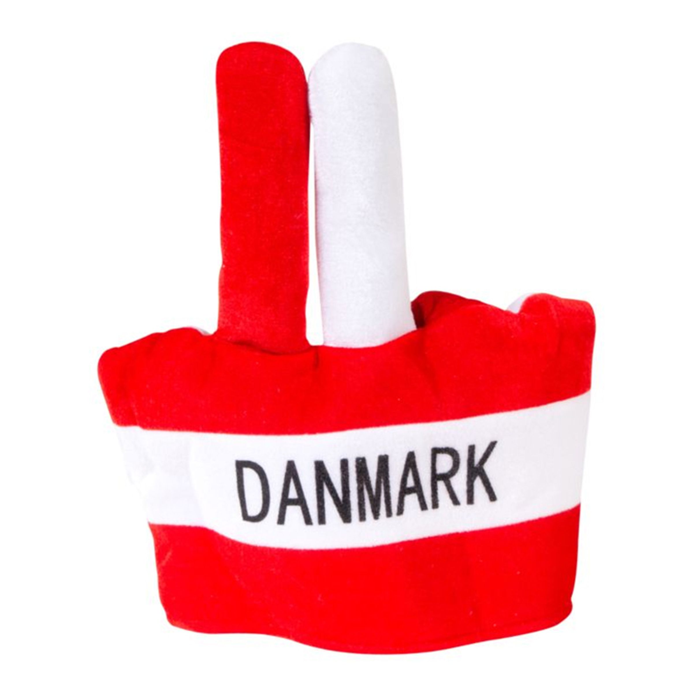 Supporterhatt Danmark med Fingrar - One size