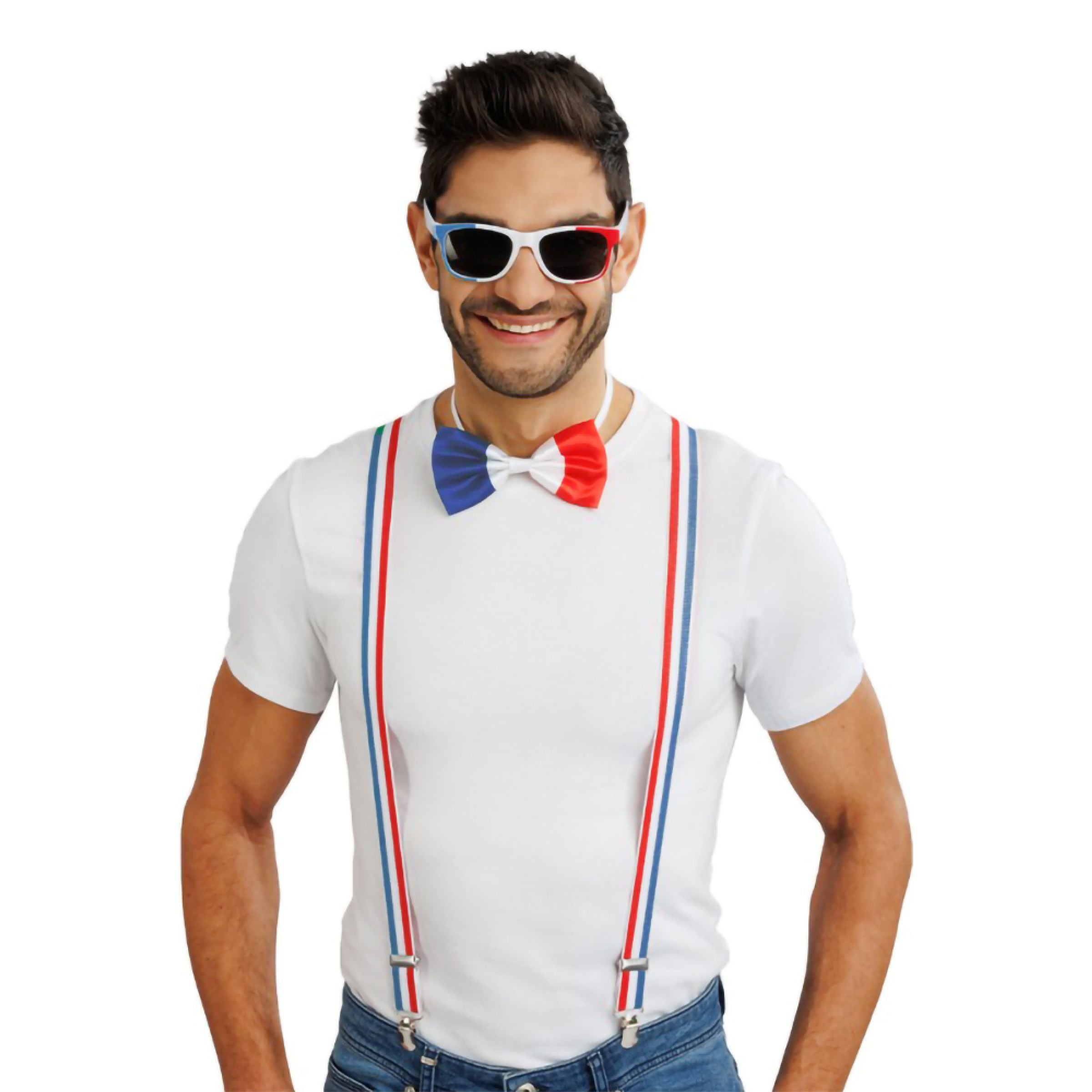 Supporterkit Frankrike - One size | Hem - Maskerad - Tillbehör - Tillbehörskit | Pryloteket