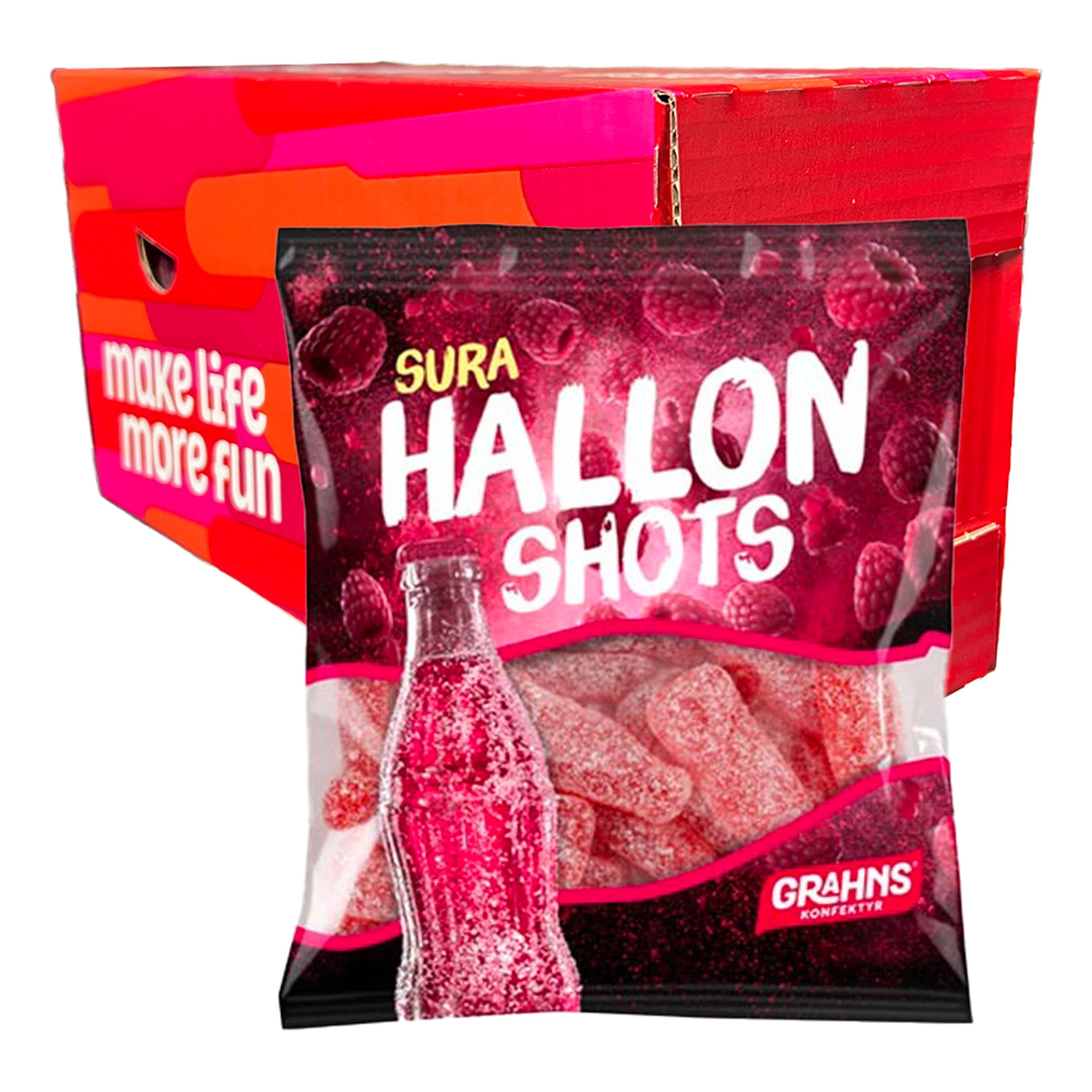 Sura Hallonshots Storpack - 14-pack