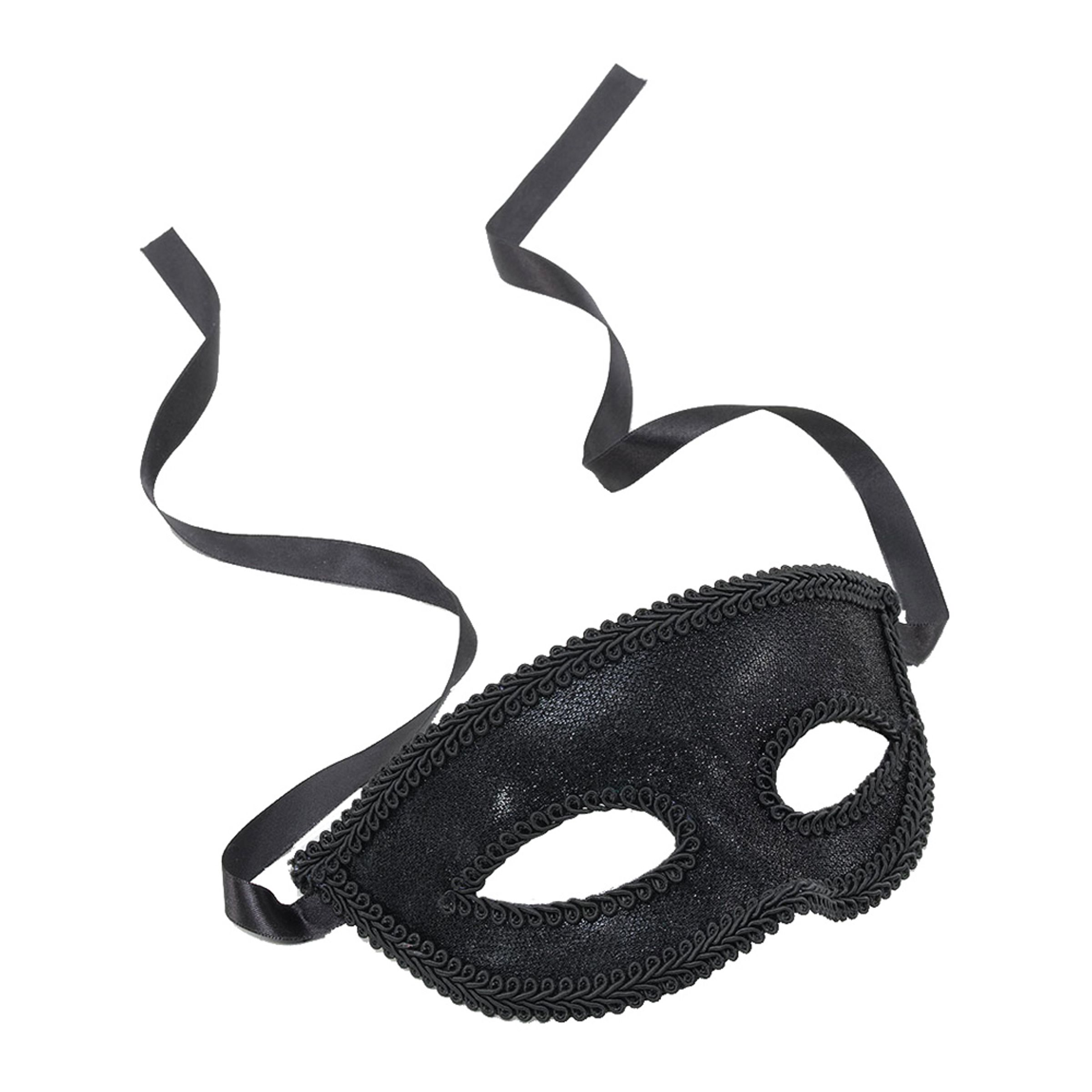 Svart Ögonmask med Band - One size