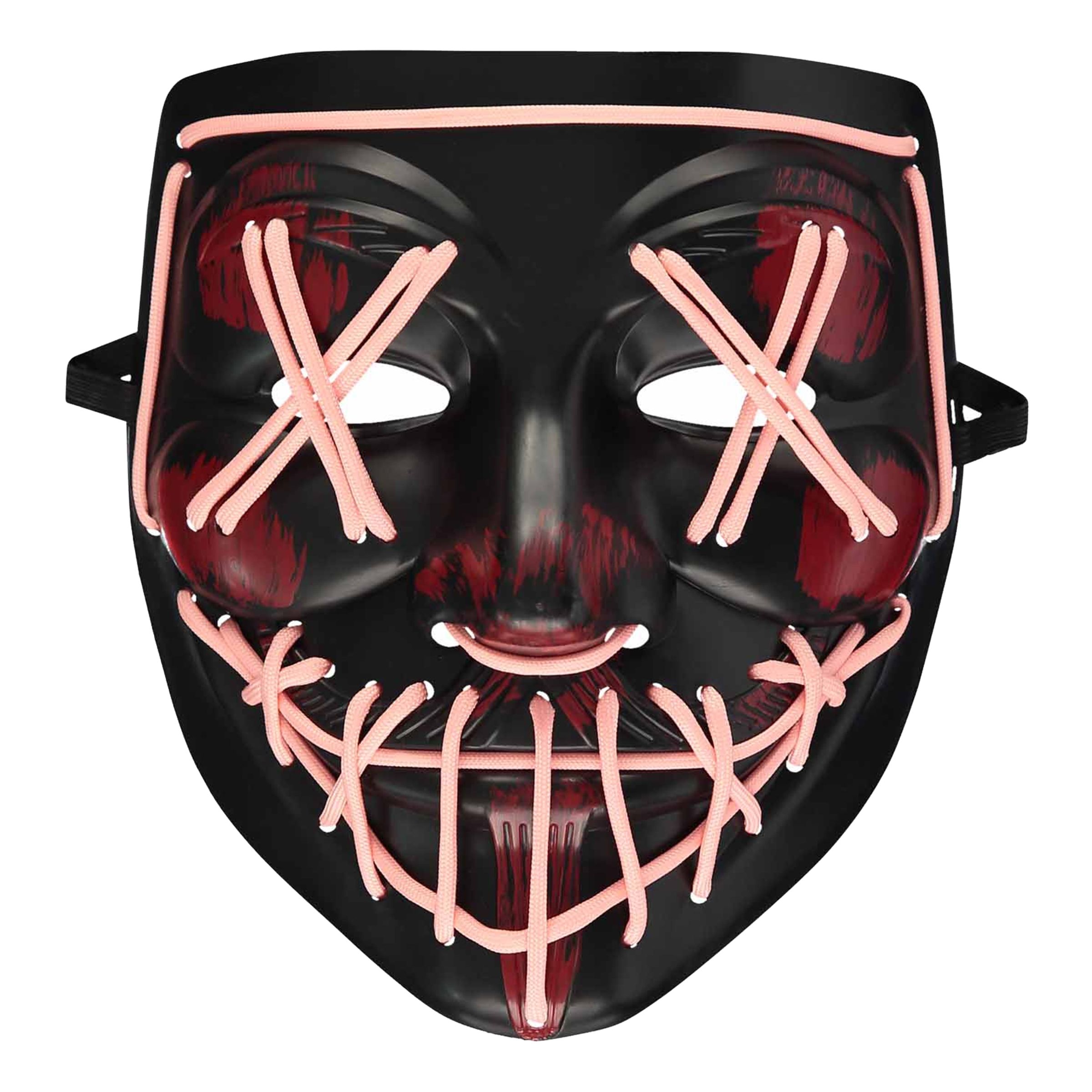 Blood Splatter Svart/Röd Mask - One size | Hem//Maskerad//Masker//Halloweenmasker | PartyOutlet