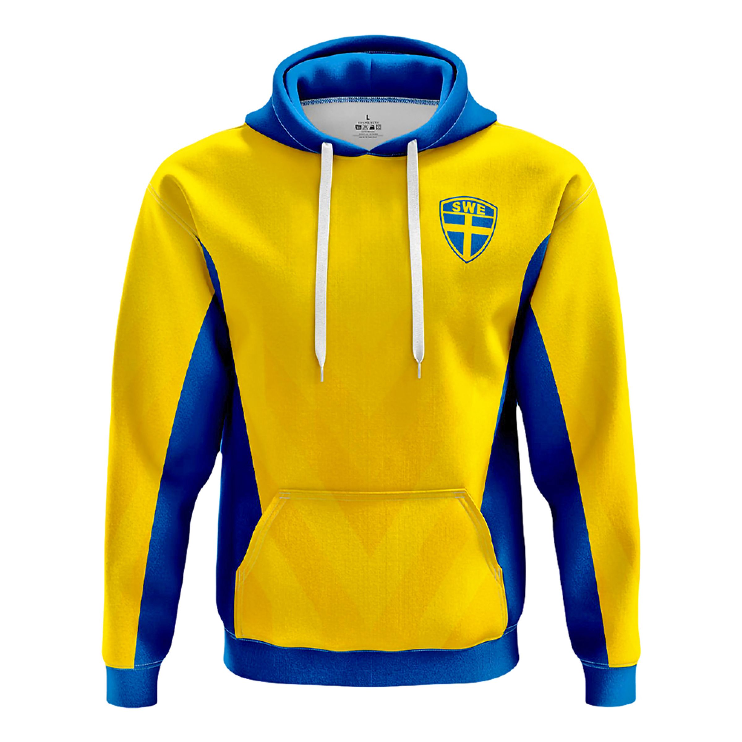 Sverige Supporterhoodie - X-Small | Hem - Roliga Prylar - Kläder - Hoodies | Pryloteket