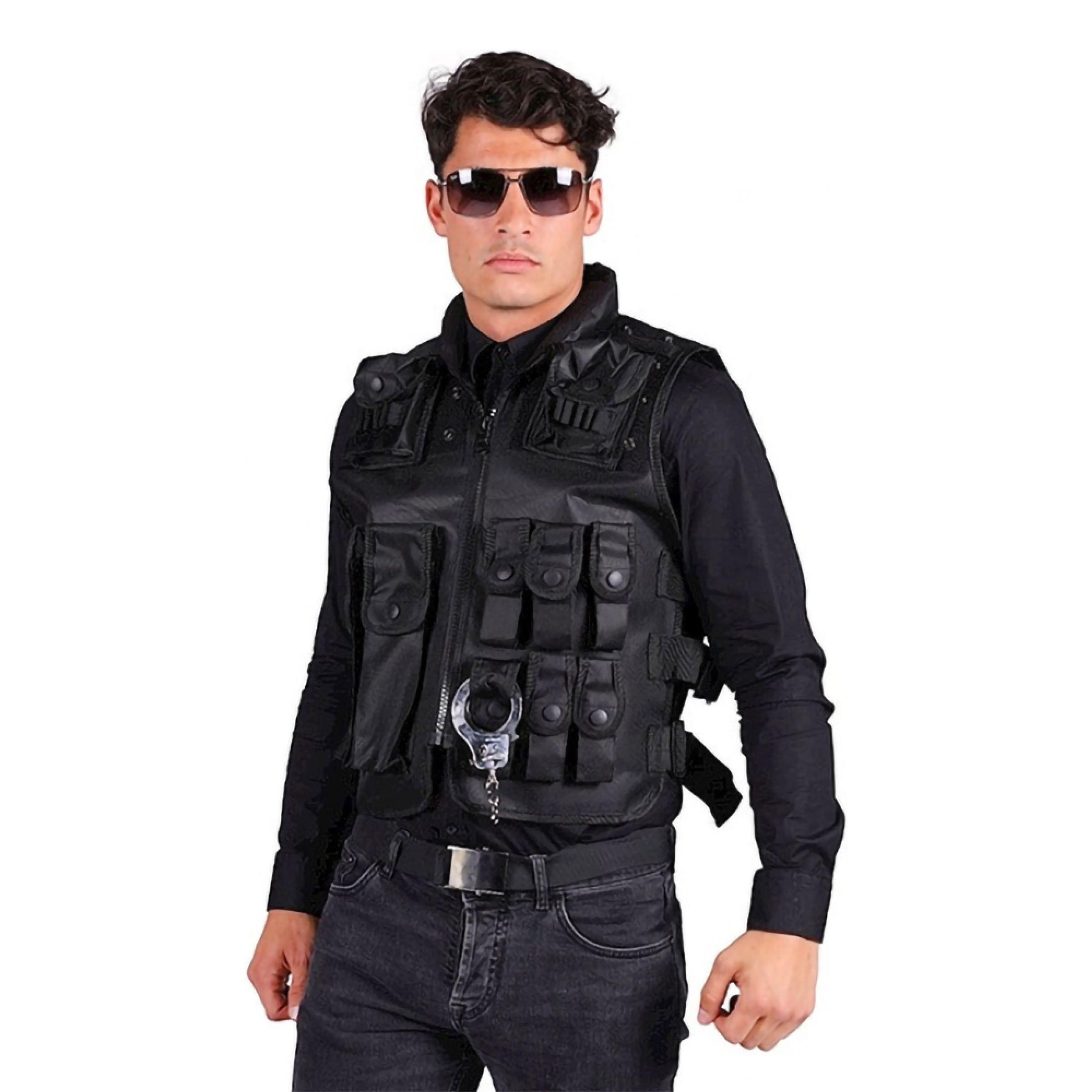 SWAT Väst Deluxe - One size | Hem - Teman - Färger - Svart | Maskeradspecialisten