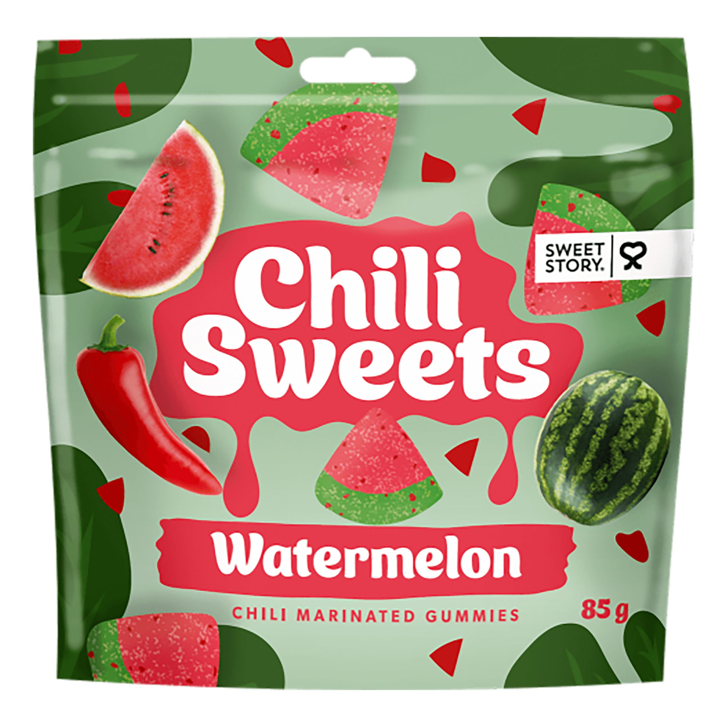 Sweet Story Chili Sweets Watermelon - 85 gram | Hem - Godis & Läsk - Godis - Gelégodis | Maskeradspecialisten