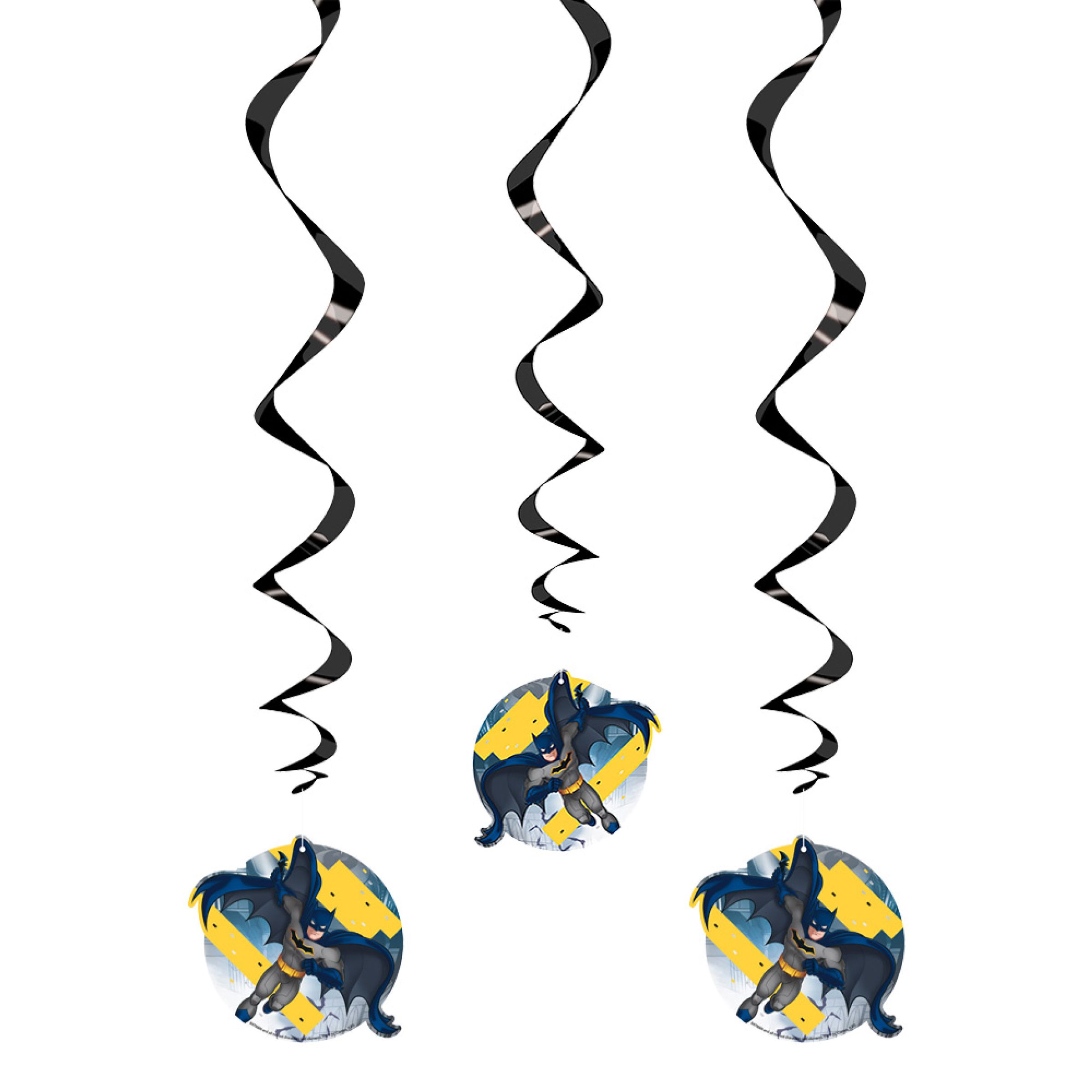 Swirls Batman Hängande Dekoration - 3-pack | Hem - Teman - Varumärken - Batman | Pryloteket