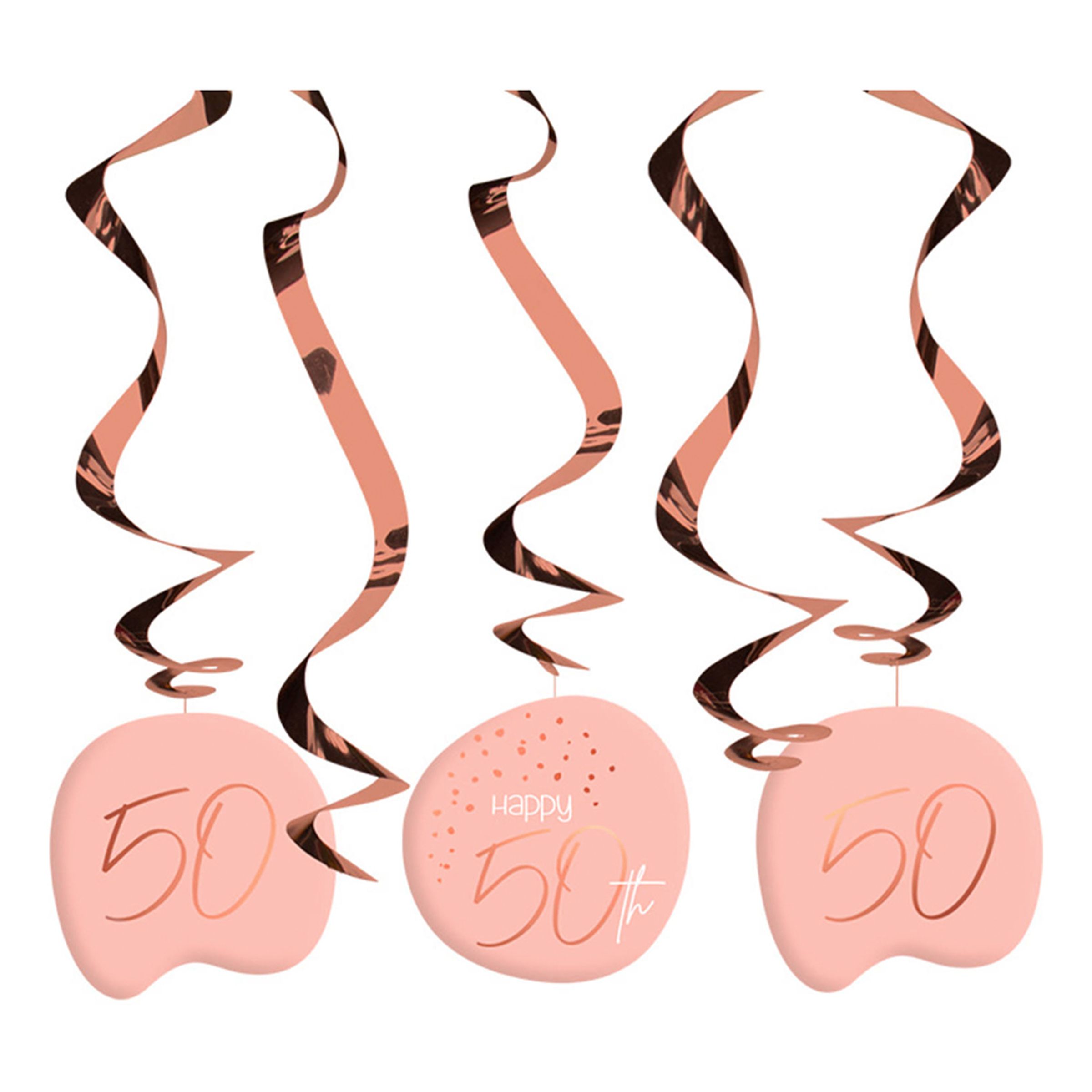 Läs mer om Swirls Happy 50th Lush Blush - 5-pack