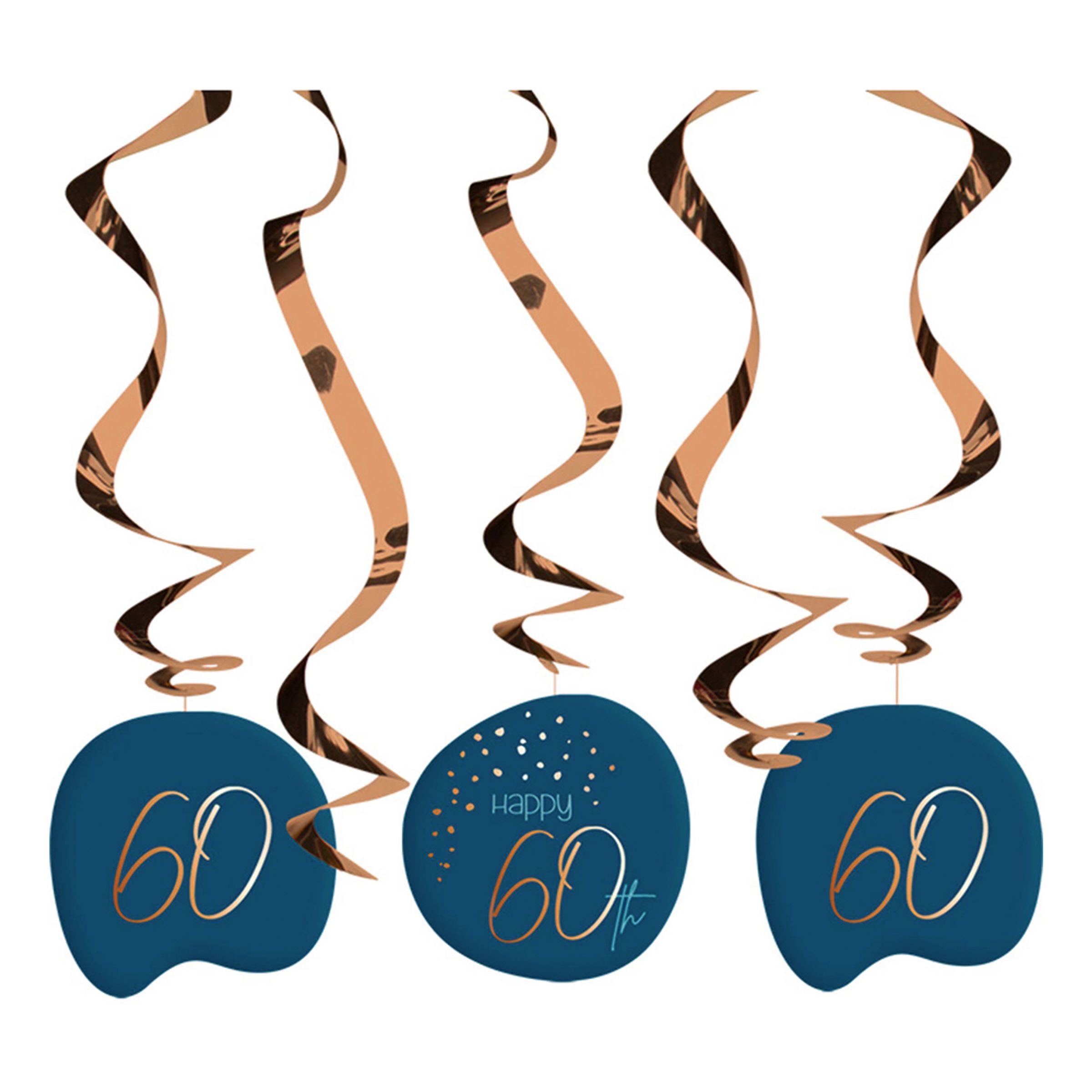 Läs mer om Swirls Happy 60th True Blue - 5-pack