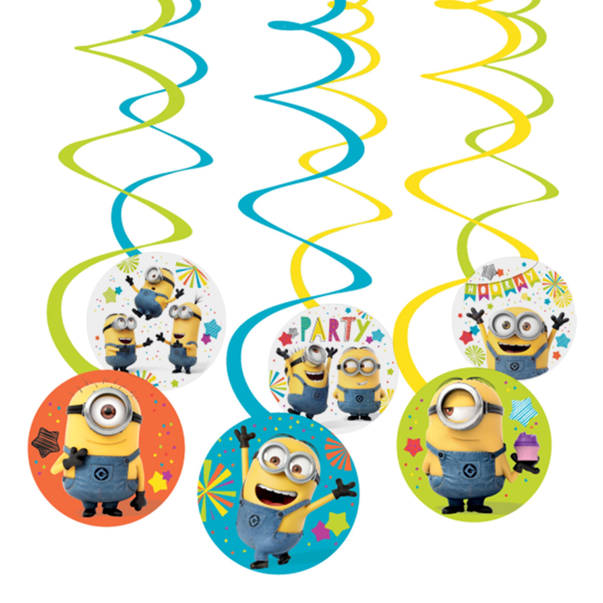 Swirls Minons Hängande Dekoration - 6-pack