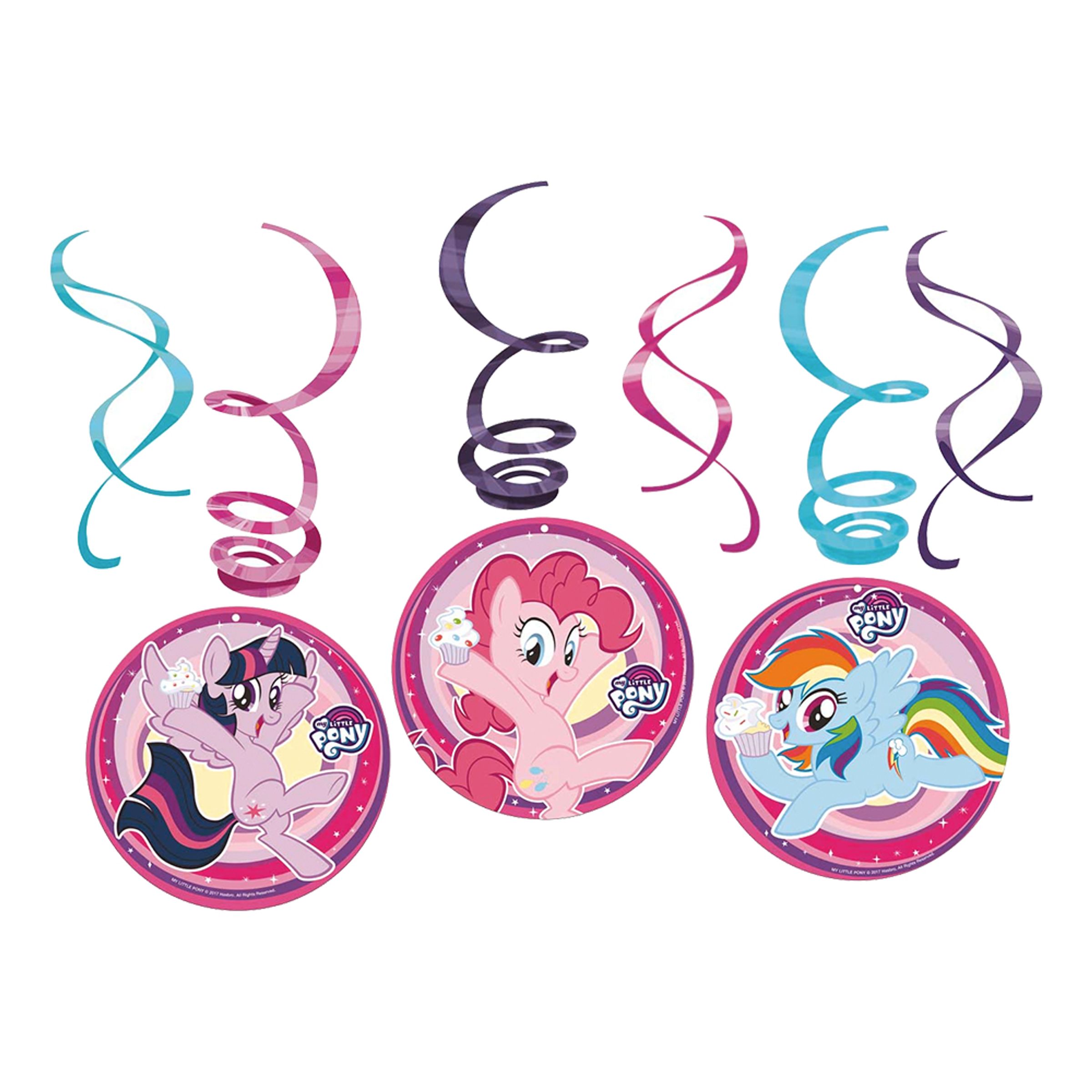 Swirls My Little Pony Hängande Dekoration - 6-pack