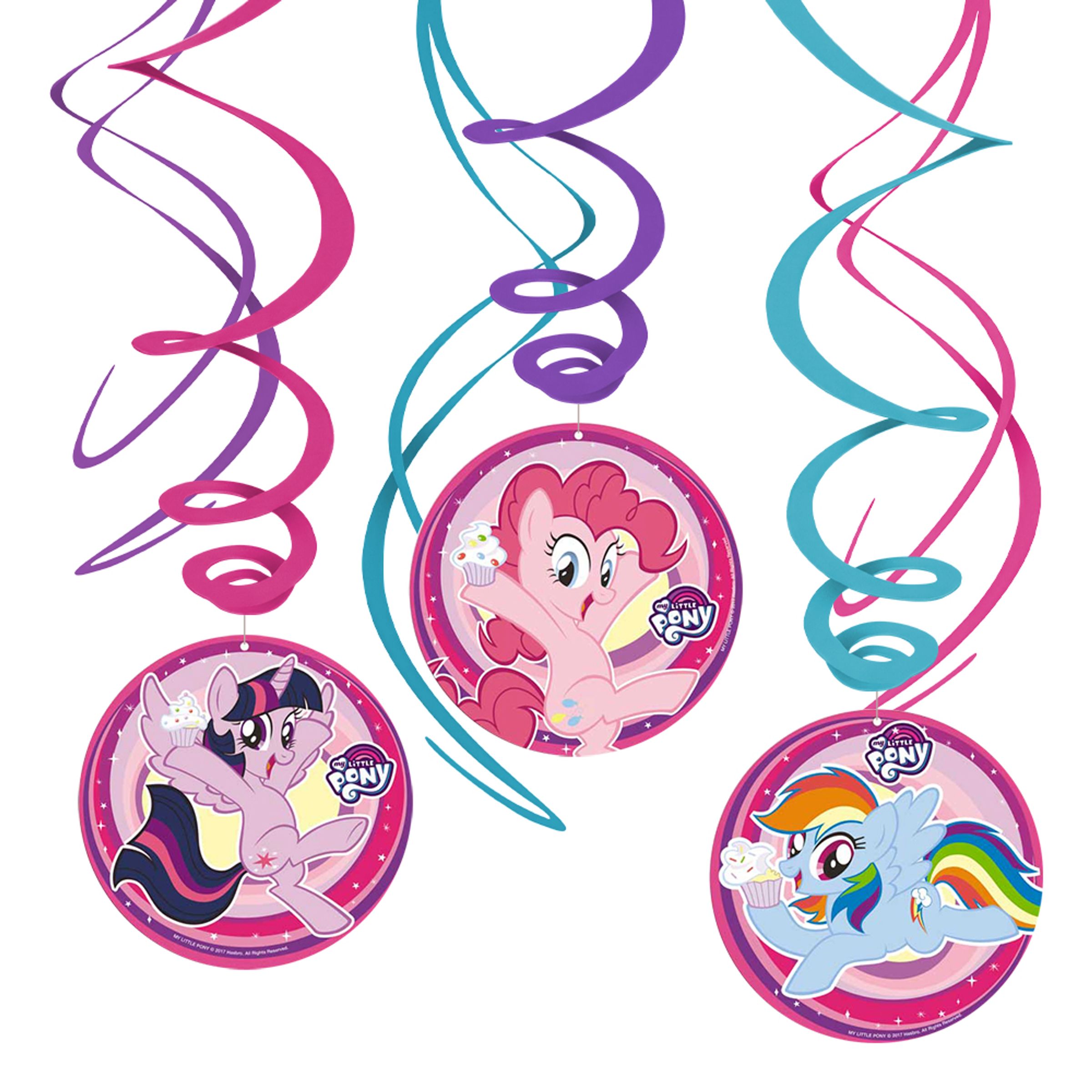 Swirls My Little Pony Hängande Dekoration - 6-pack