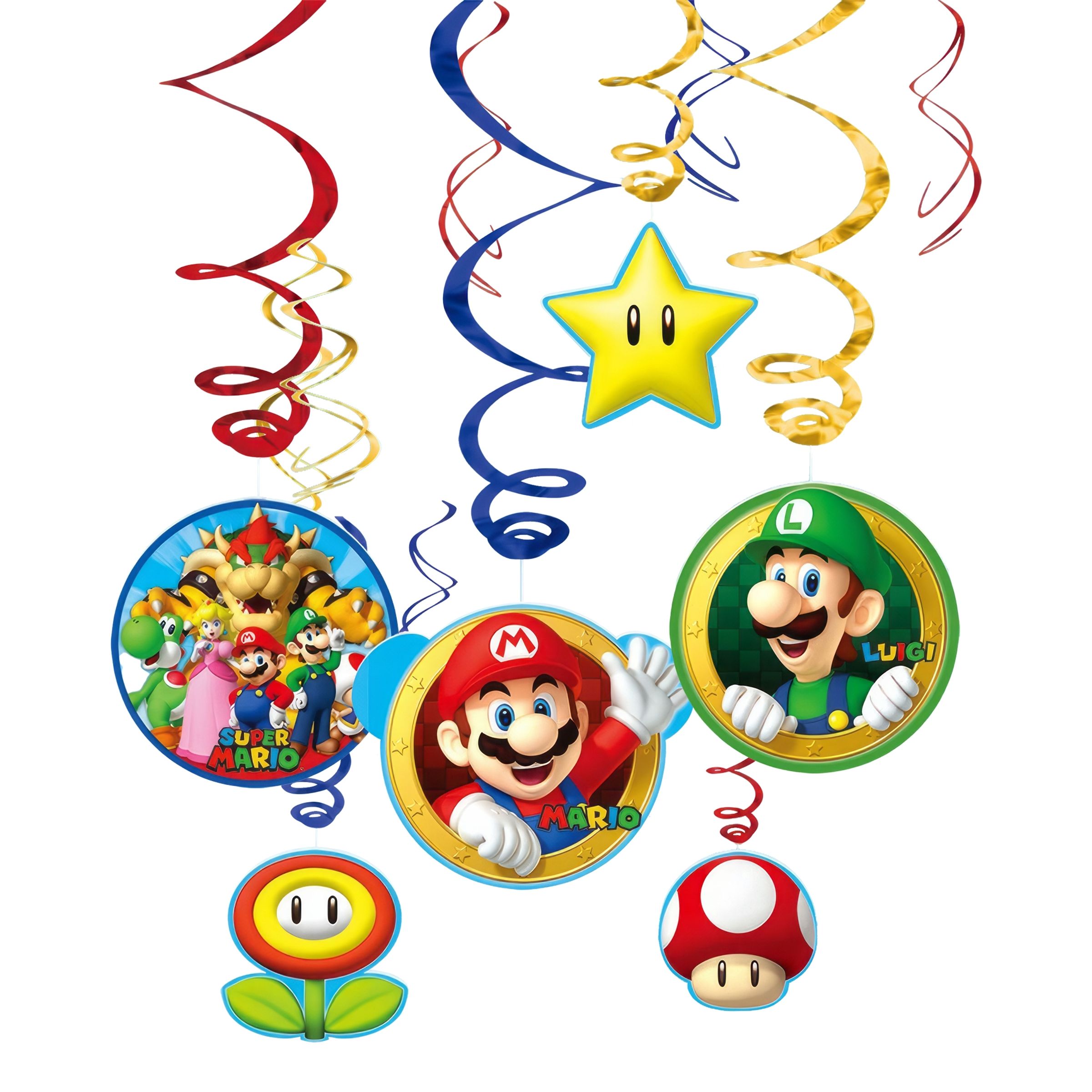 Swirls Super Mario - 12-pack