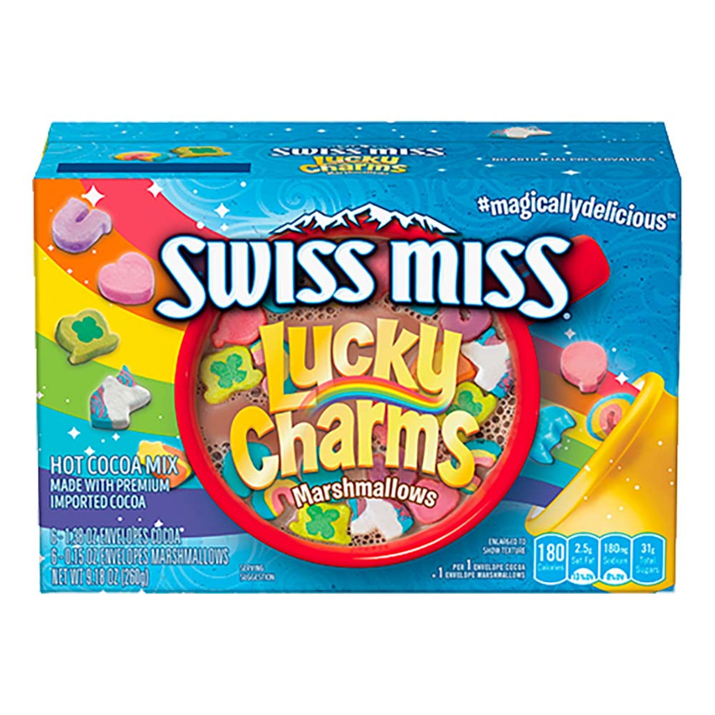 Läs mer om Swiss Miss Lucky Charms Marshmallows Hot Cocoa Mix - 260 gram
