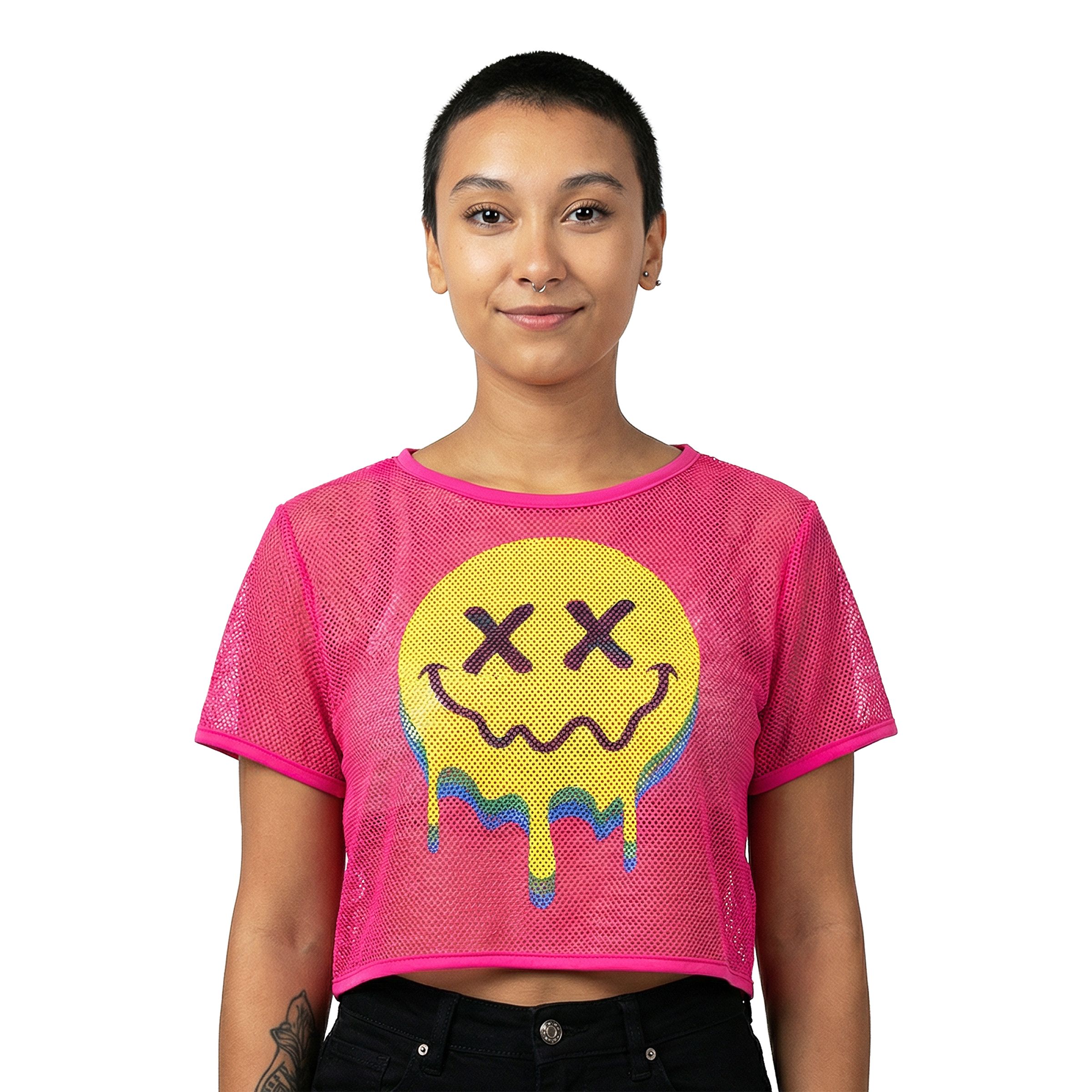 T-shirt i Mesh Acid Dam - Medium | Hem - Roliga Prylar - Kläder - T-Shirts | Pryloteket