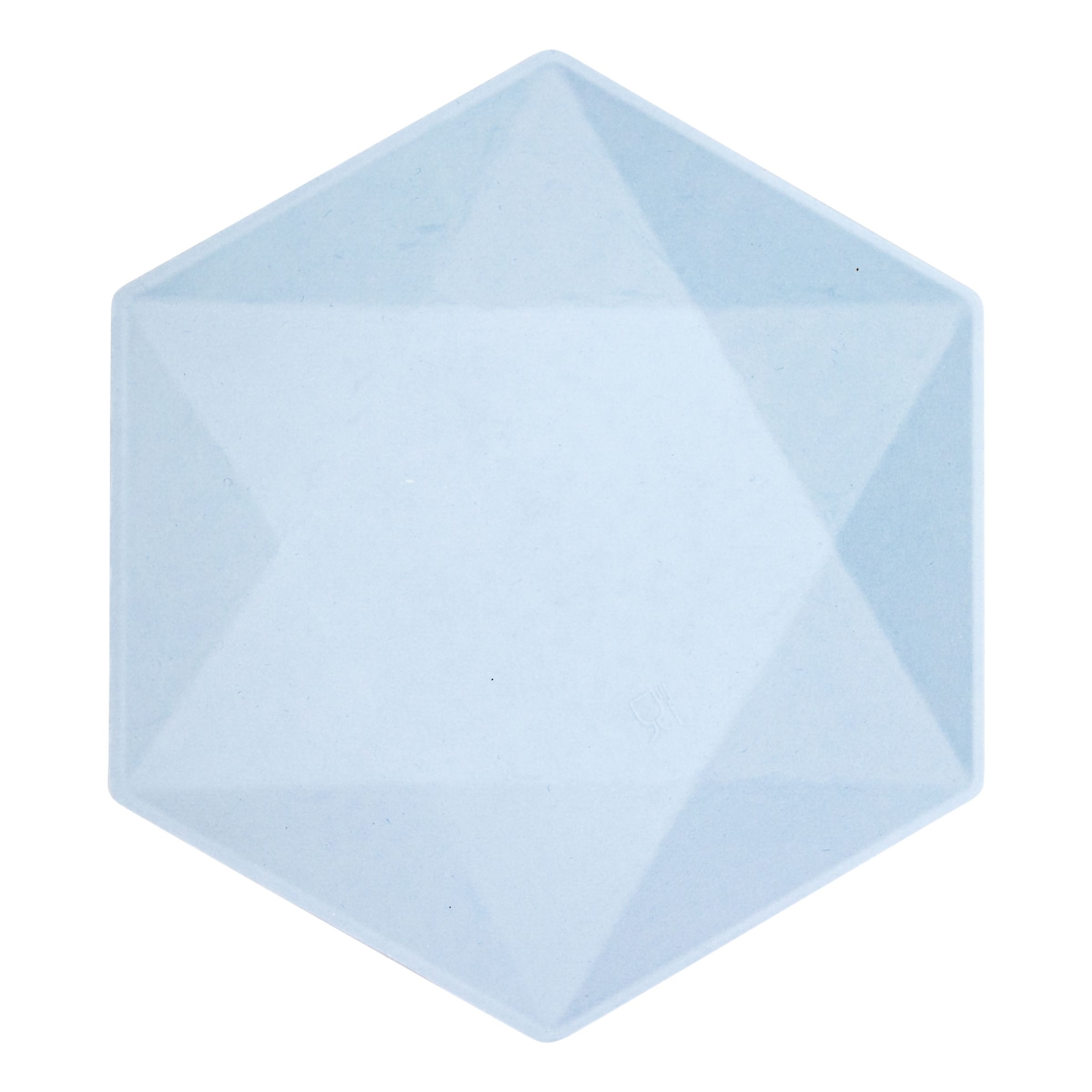 Läs mer om Tallrikar Hexagonala Vert Decor Blå - Stora