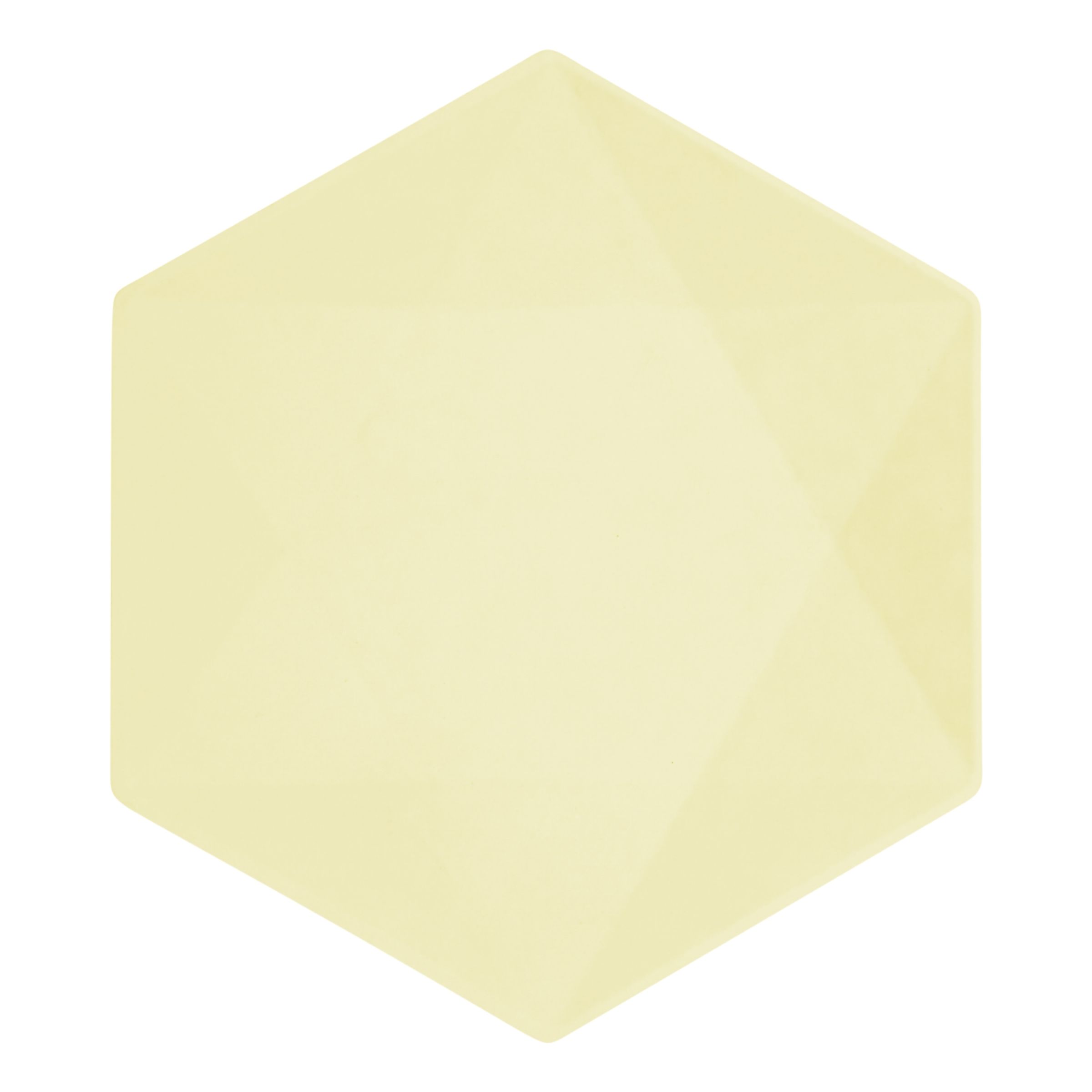 Läs mer om Tallrikar Hexagonala Vert Decor Gul - Mellan