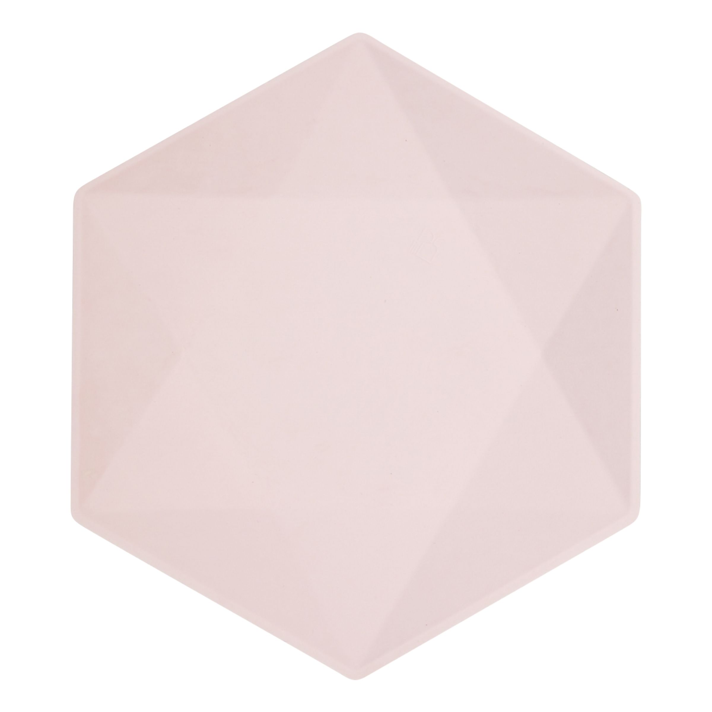 Läs mer om Tallrikar Hexagonala Vert Decor Rosa - Mellan