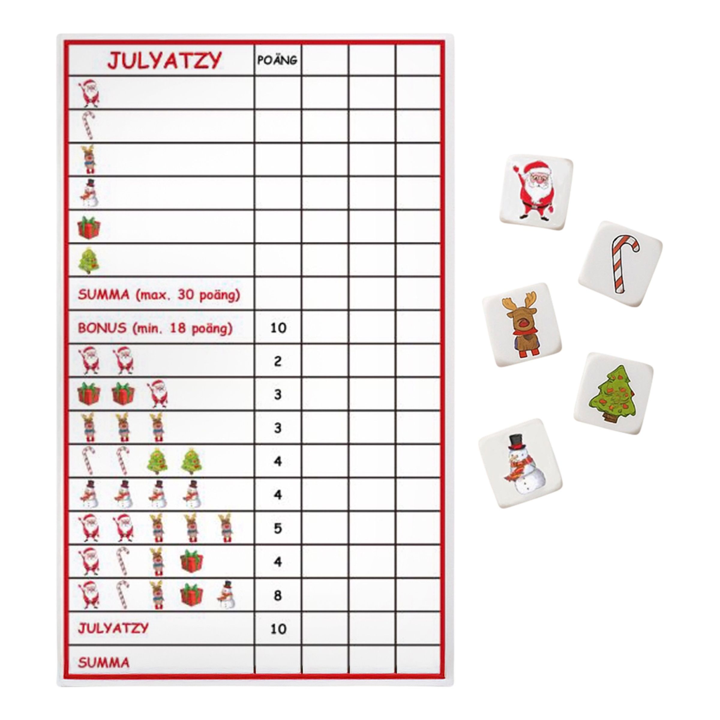 Tärningsspel Jul | Hem - Roliga Prylar - Spel & Lek - Sällskapsspel | Pryloteket