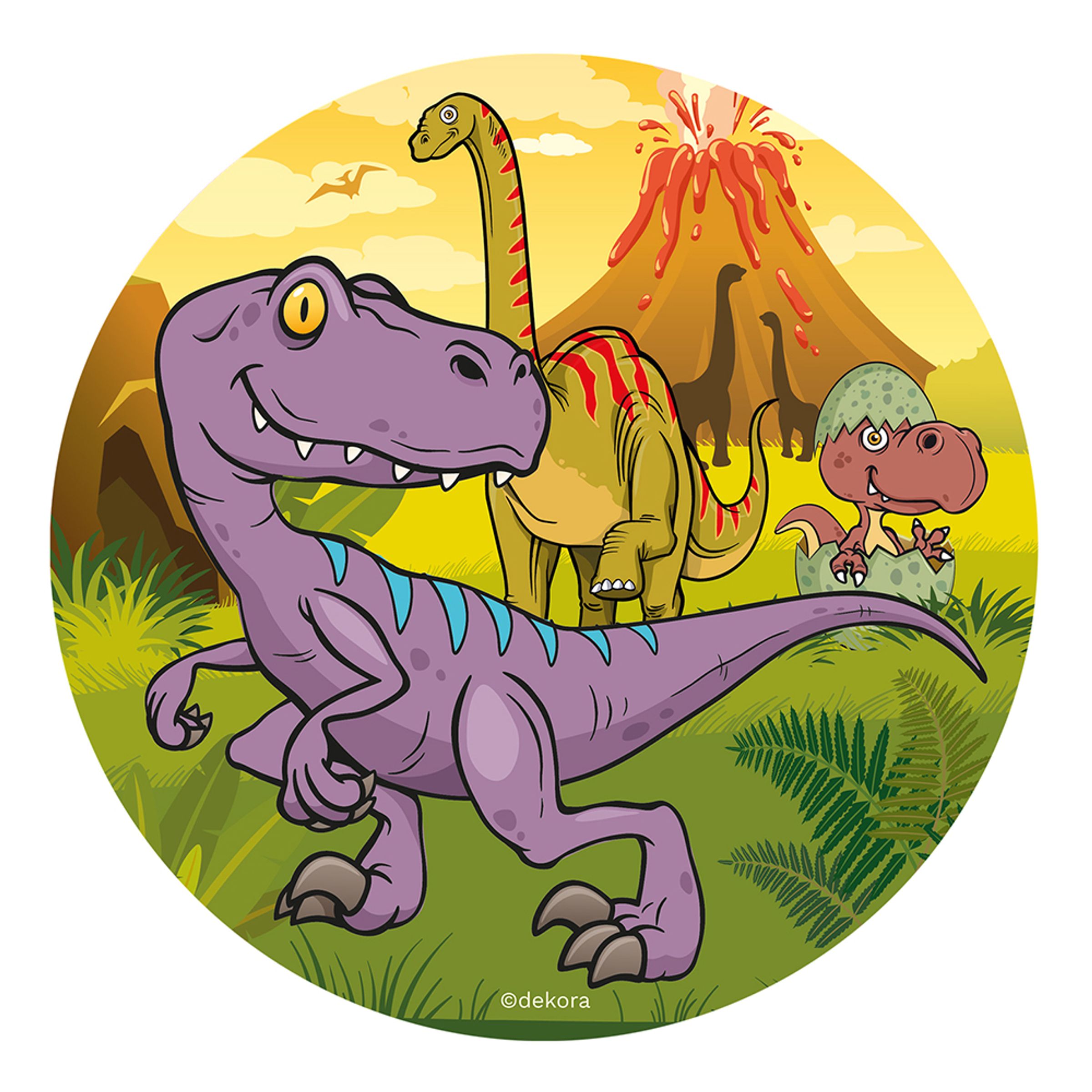 Läs mer om Tårtbild Dinosaurier