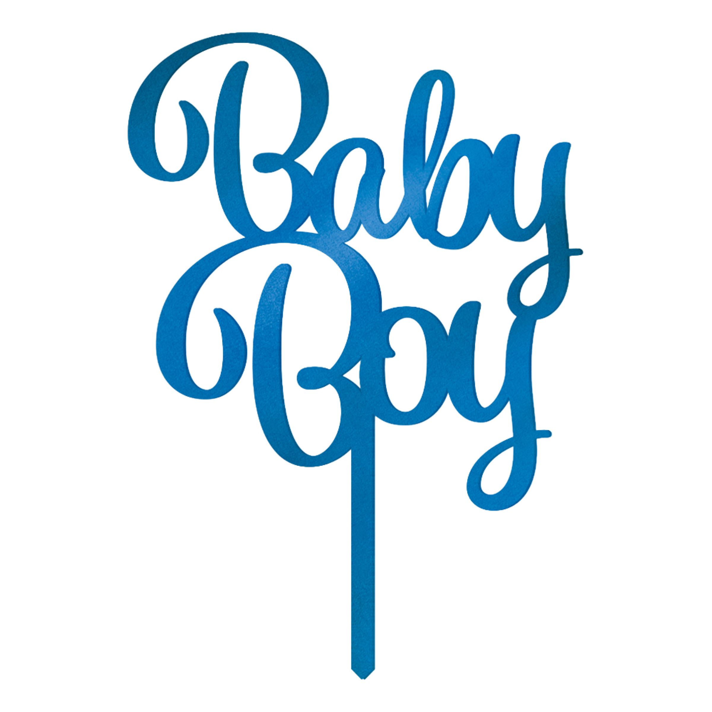 Baby Boy -kakkukoriste akryylista