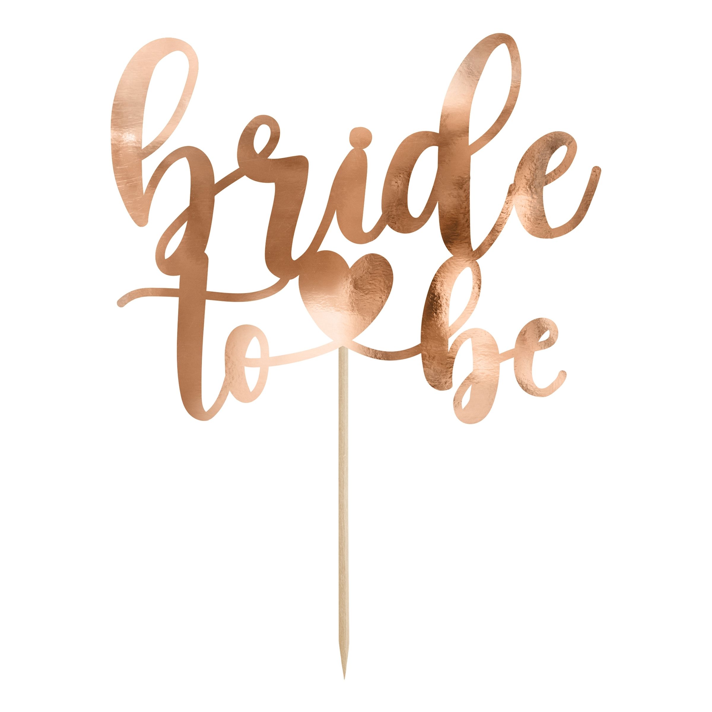 Läs mer om Tårtdekoration Bride To Be Rosé