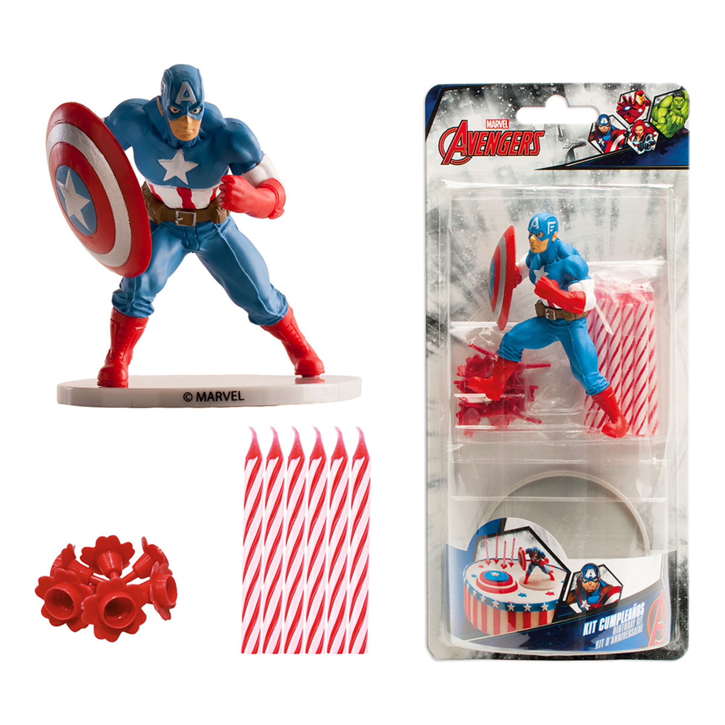 Tårtdekoration Captain America Kit