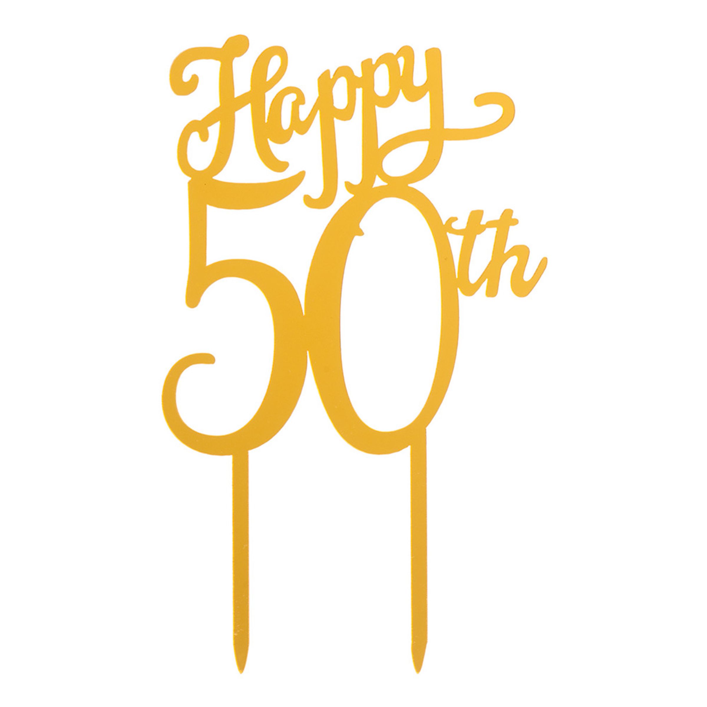 Läs mer om Tårtdekoration Happy 50th