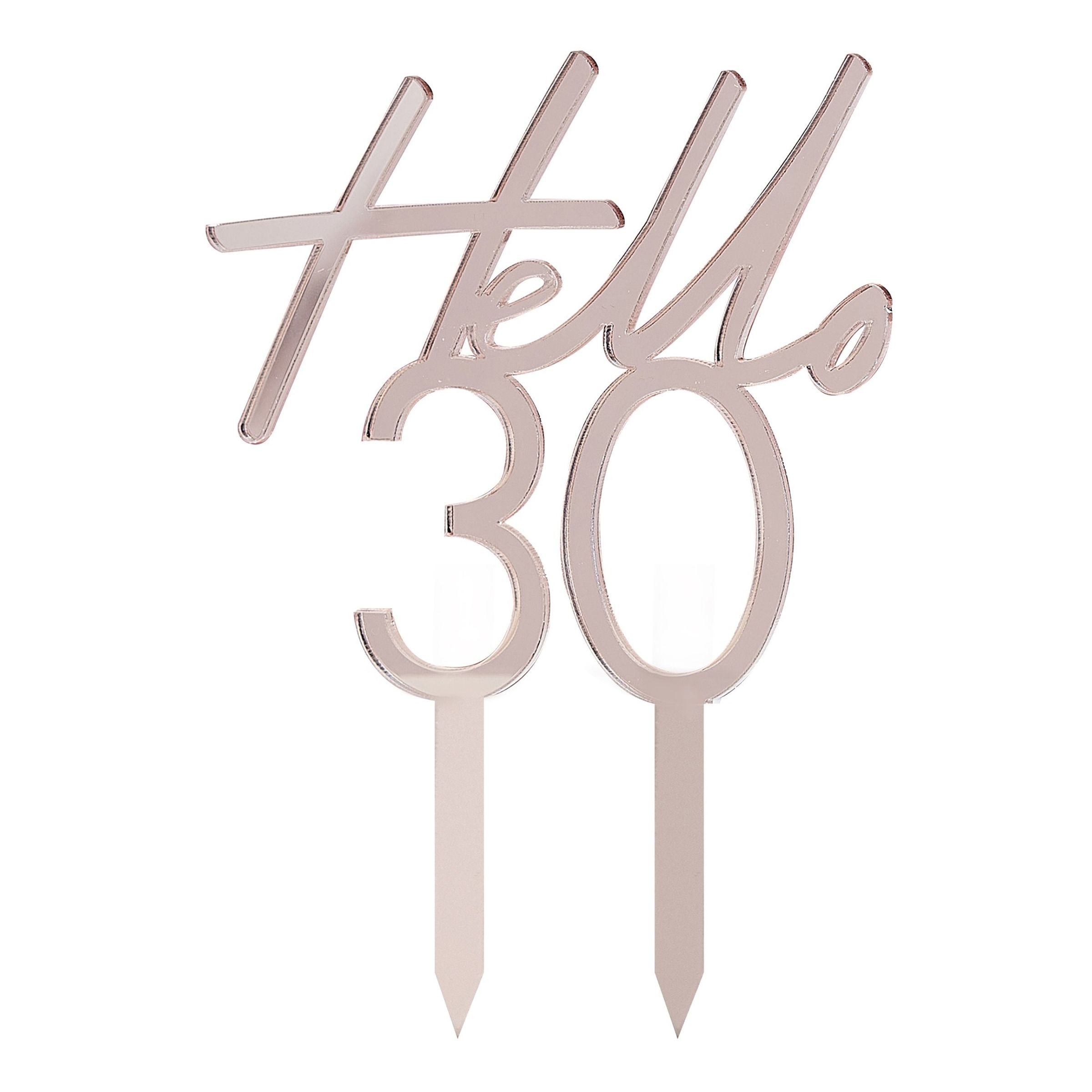 Läs mer om Tårtdekoration Siffra Hello - 30