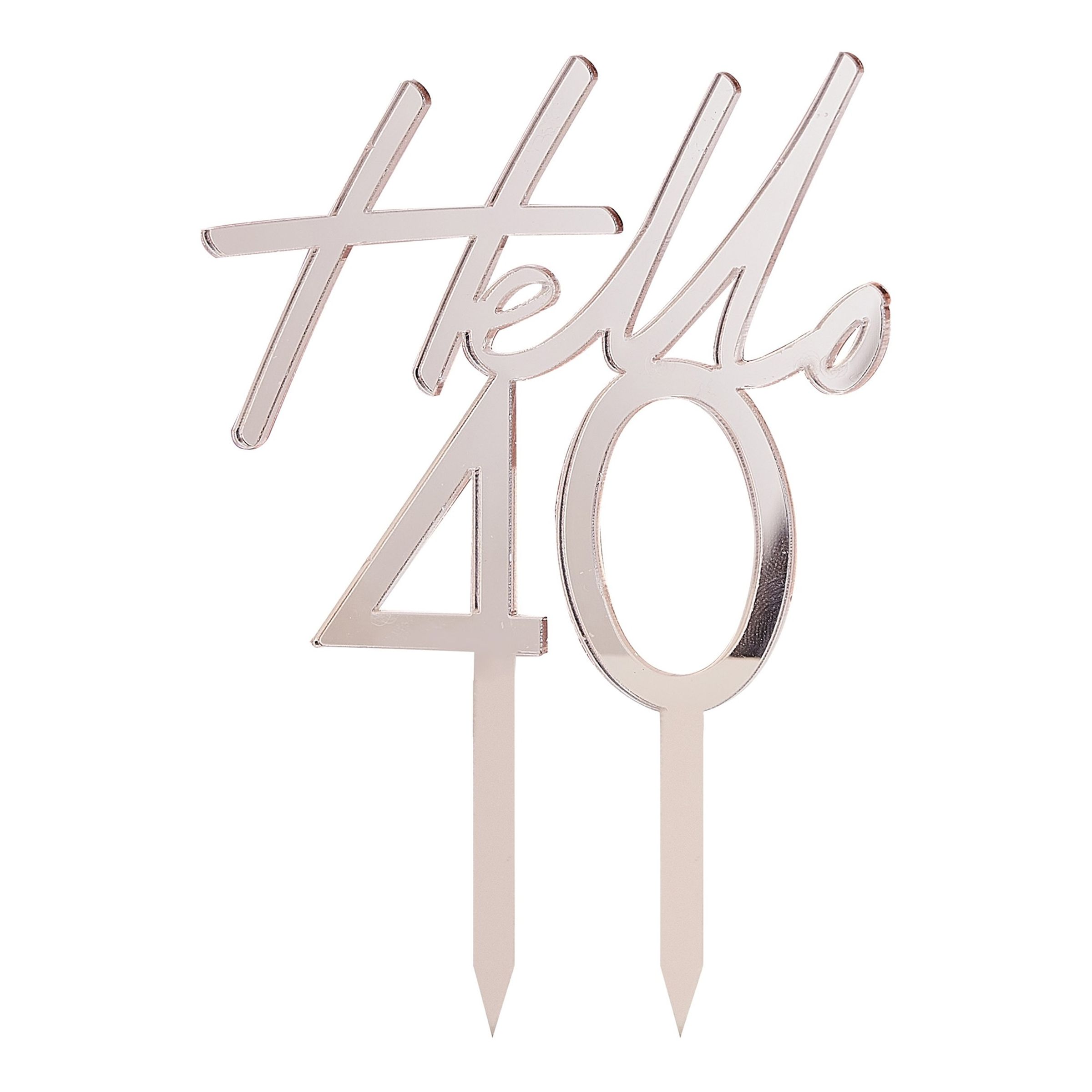 Läs mer om Tårtdekoration Siffra Hello - 40