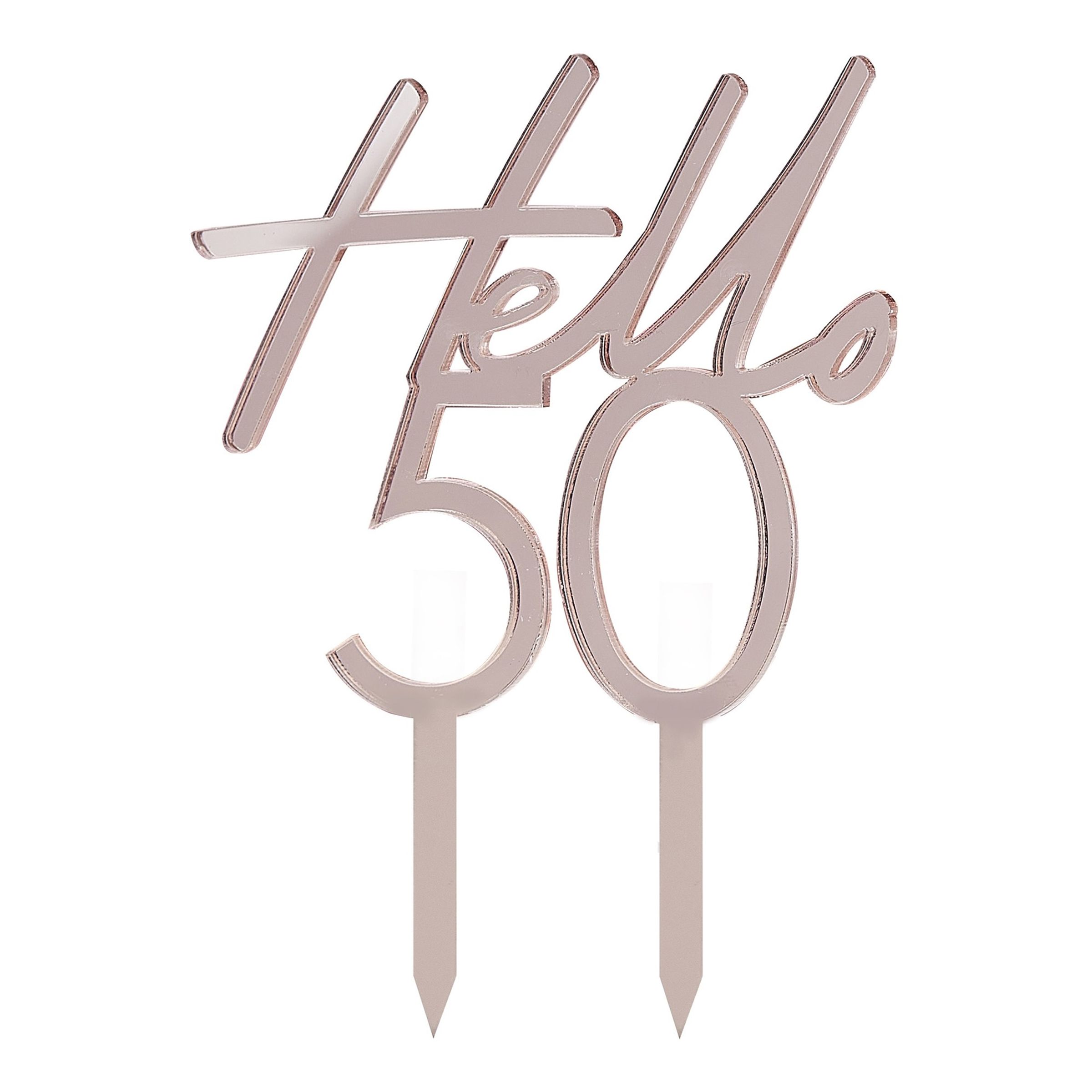 Läs mer om Tårtdekoration Siffra Hello - 50