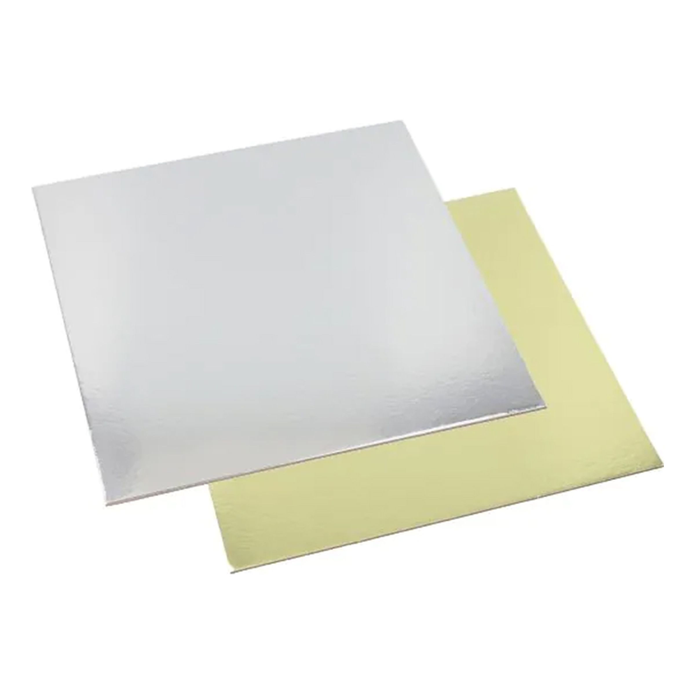 Tårtfat Kantigt Silver/Guld - 30 x 40 cm | Hem - Teman - Färger - Guld | Maskeradspecialisten