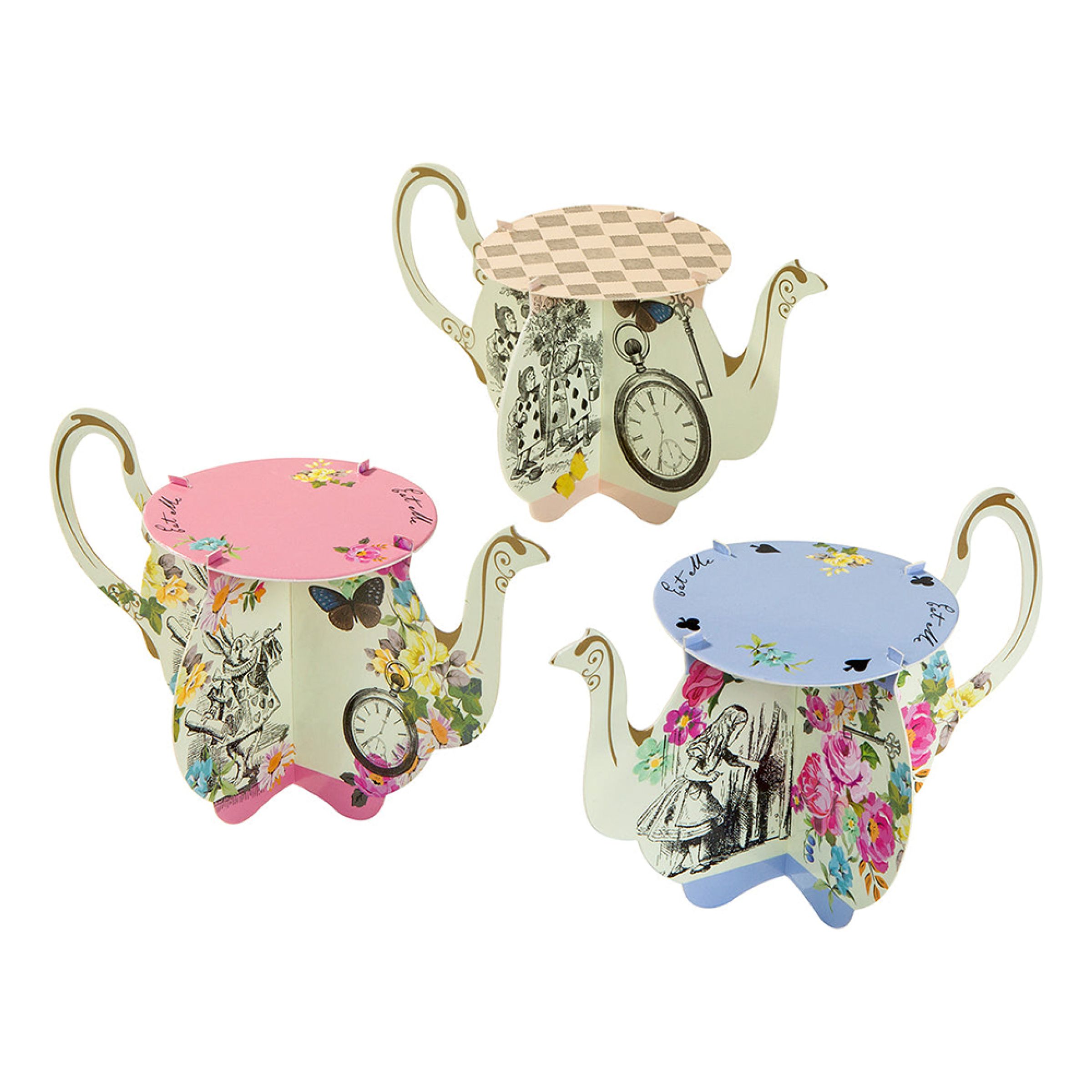 Kagefad Mini Tekander Alice Wonderland - 3-pak