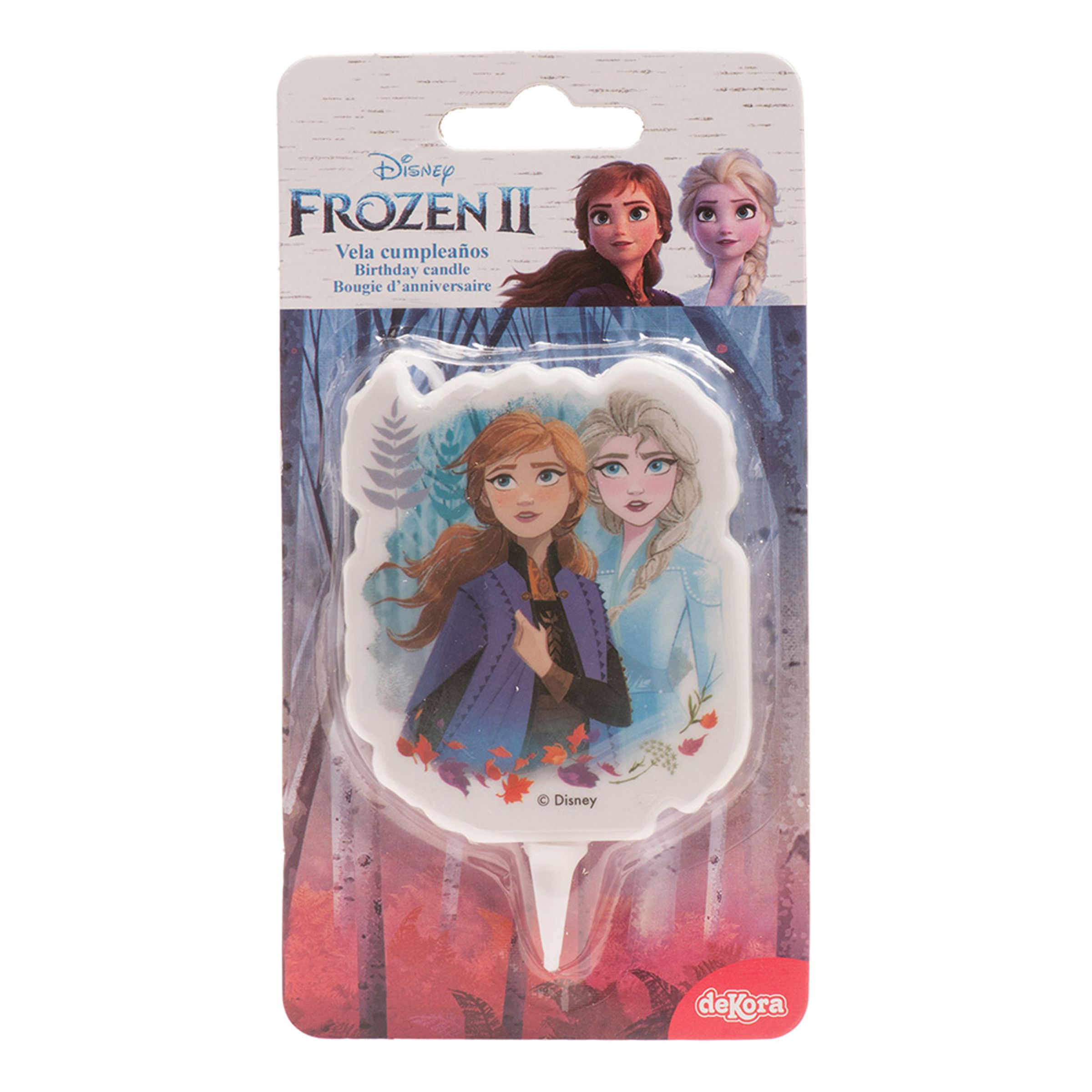 Läs mer om Tårtljus Anna & Elsa Frozen/Frost - 7,5 cm