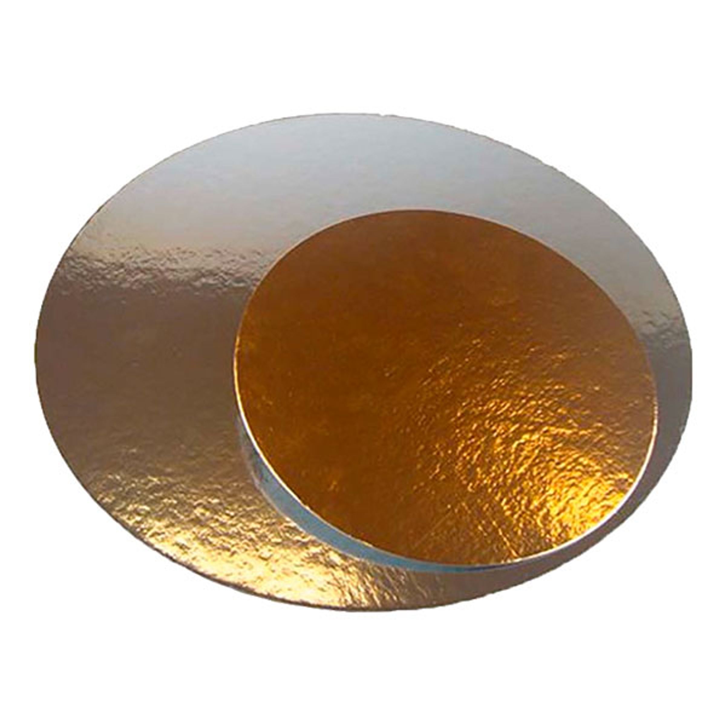 Läs mer om Tårtunderlägg Silver/Guld Rund - 35 cm