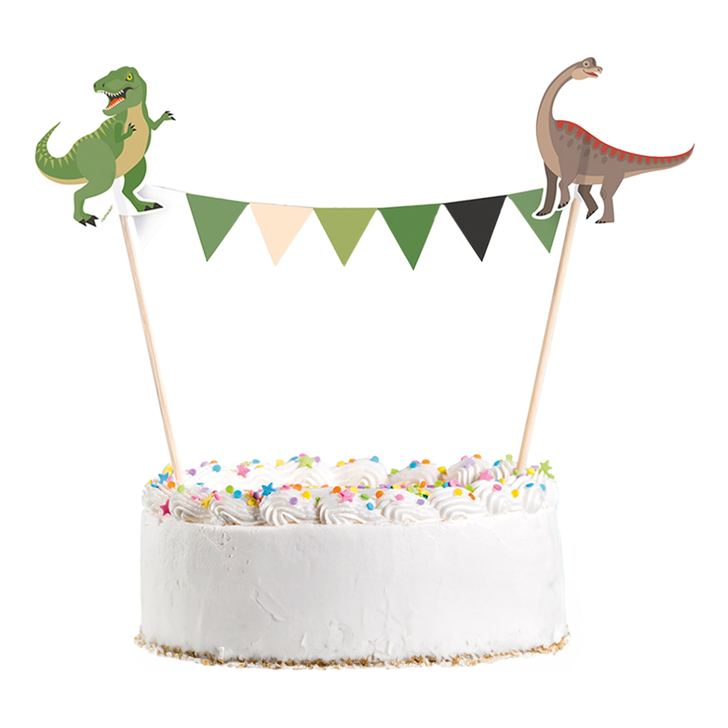 Läs mer om Tårtvimpel Happy Dinosaur