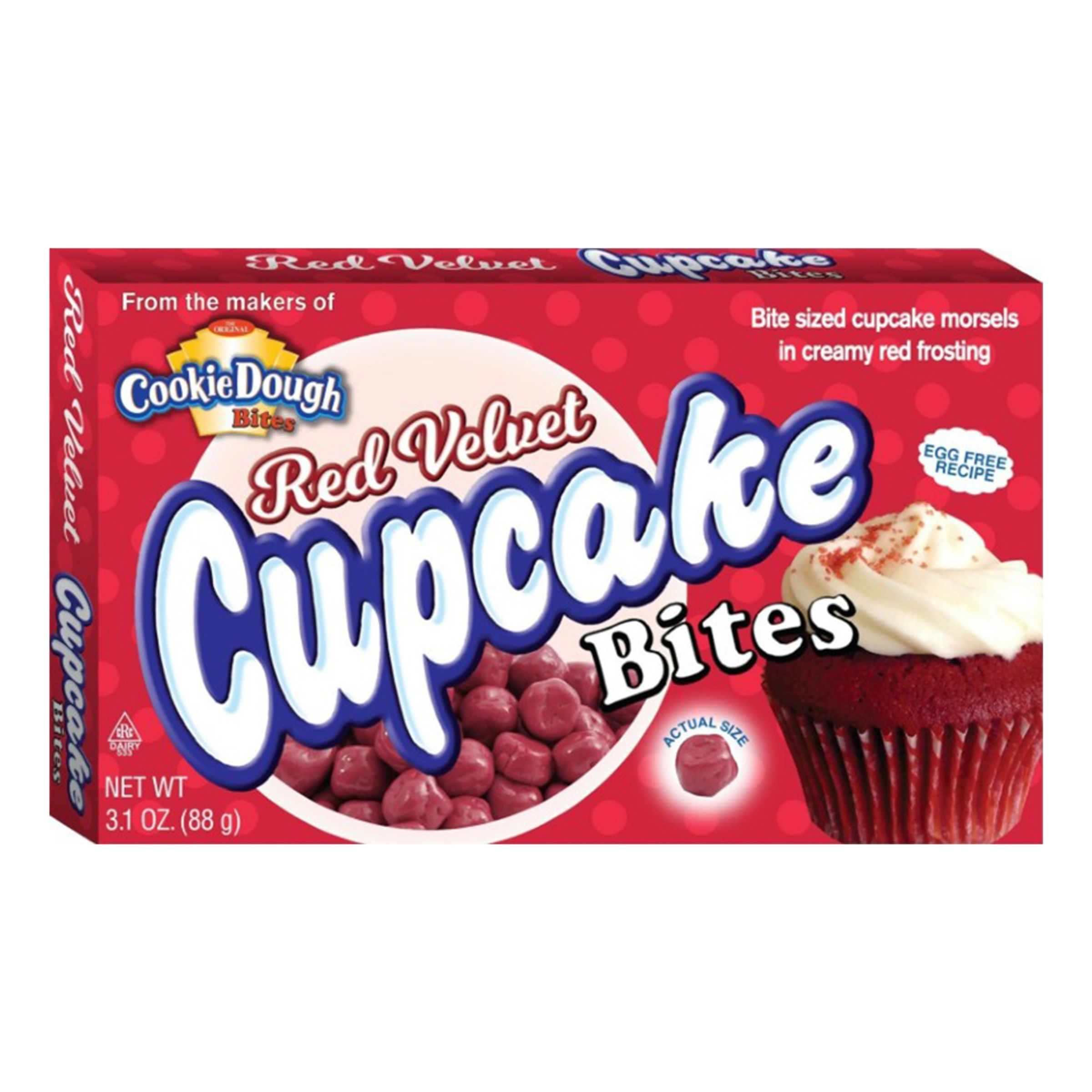 Red Velvet Cupcake Cookie Dough Bites - 88 gram