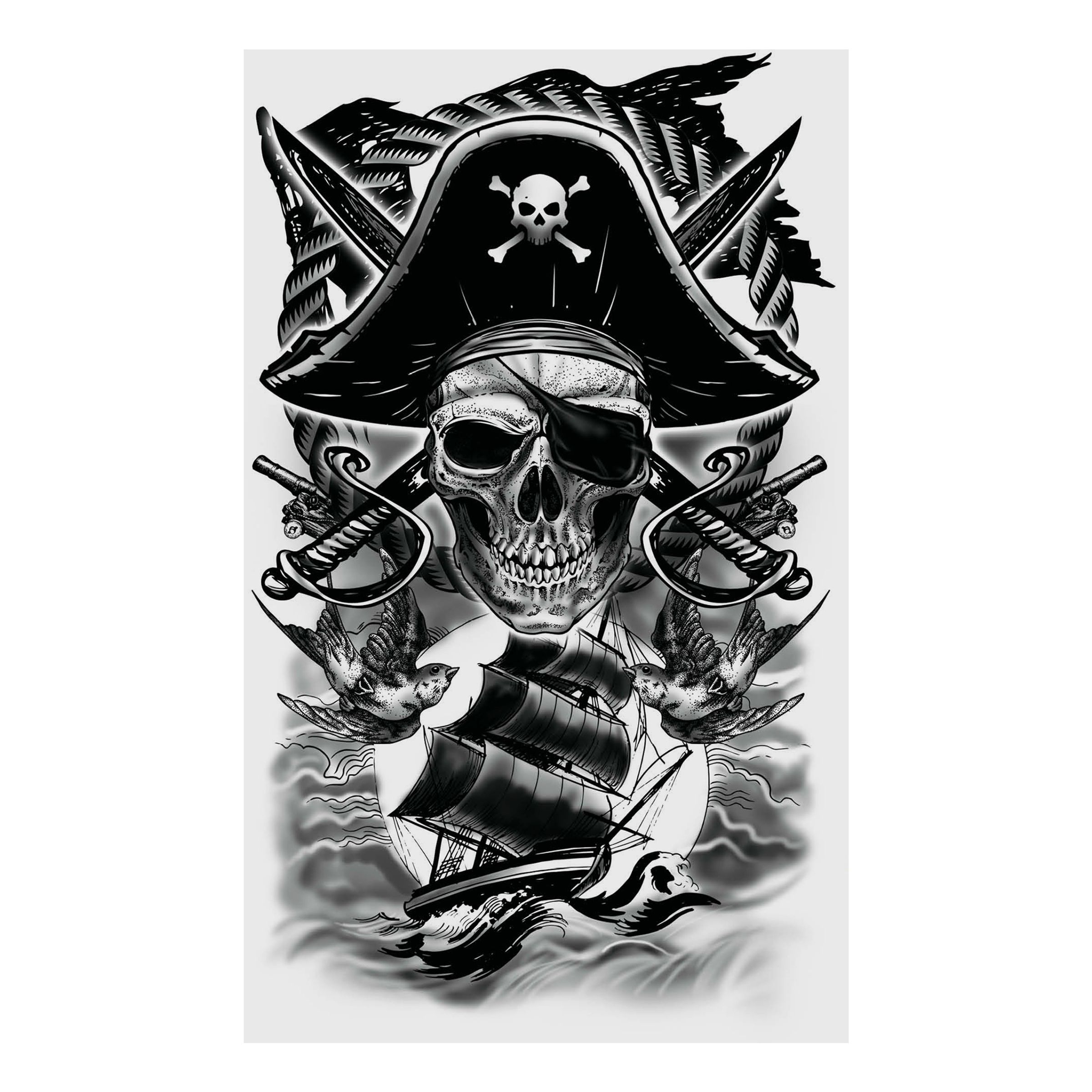 Tatuering Pirat | Hem - Maskerad - Smink - Tatueringar | Pryloteket