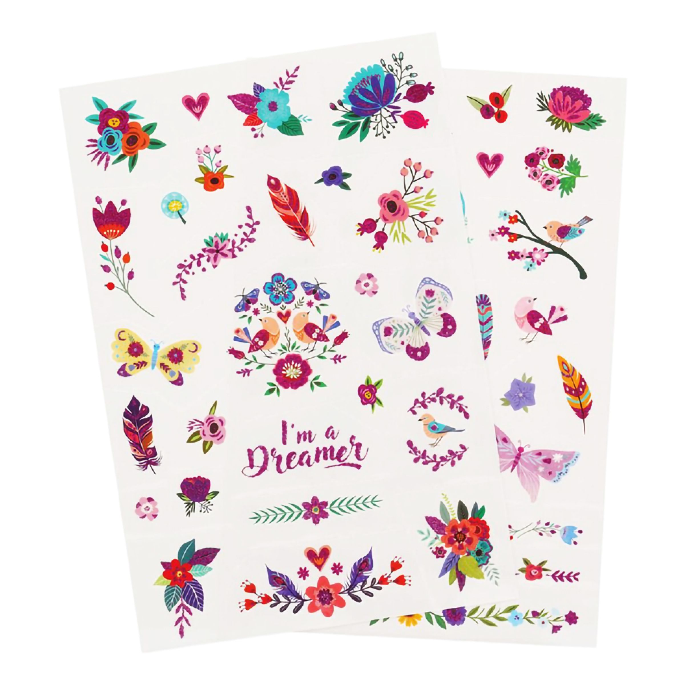 Tatueringar Flowers | Hem - Maskerad - Smink - Tatueringar | Pryloteket