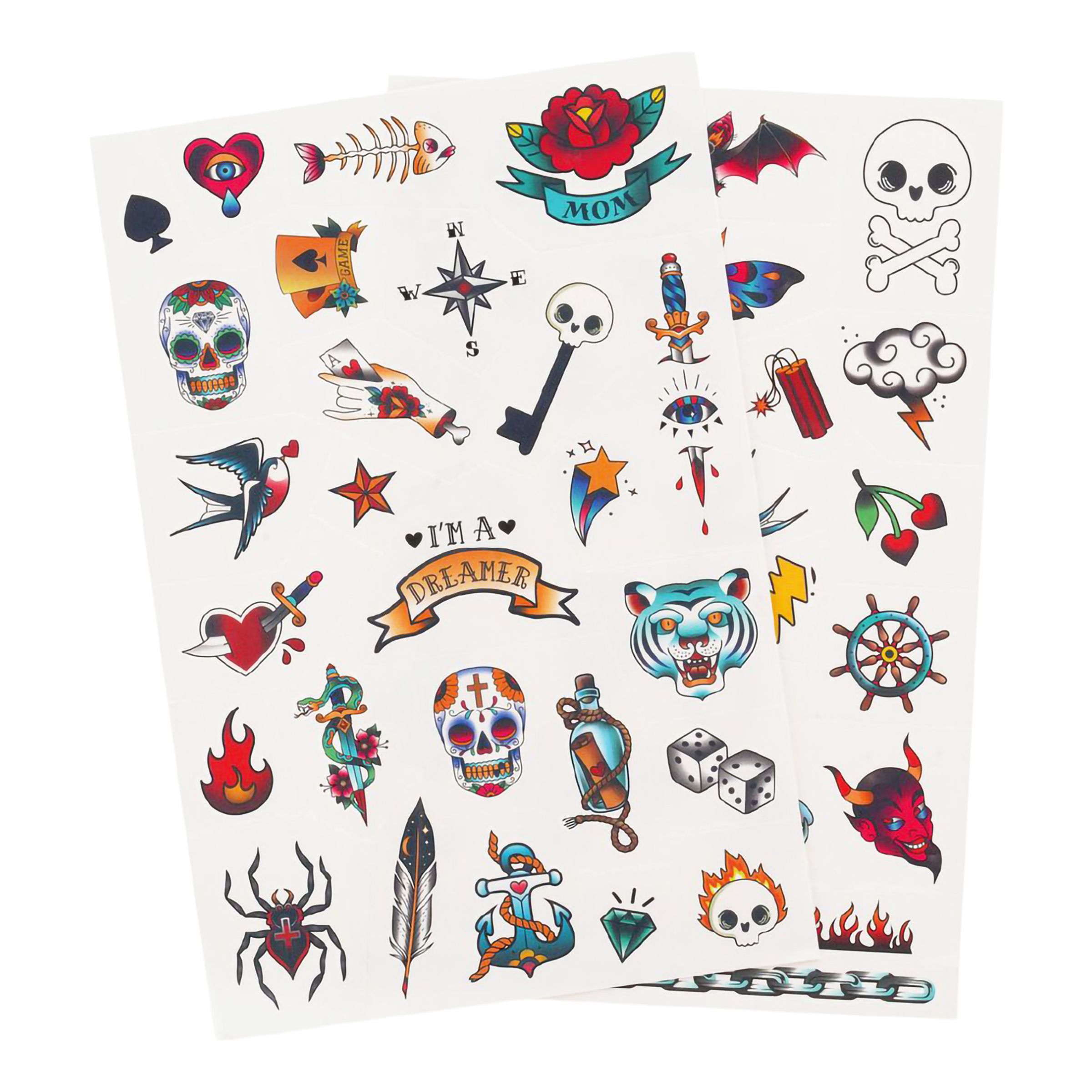 Tatueringar Old School | Hem - Maskerad - Smink - Tatueringar | Maskeradspecialisten