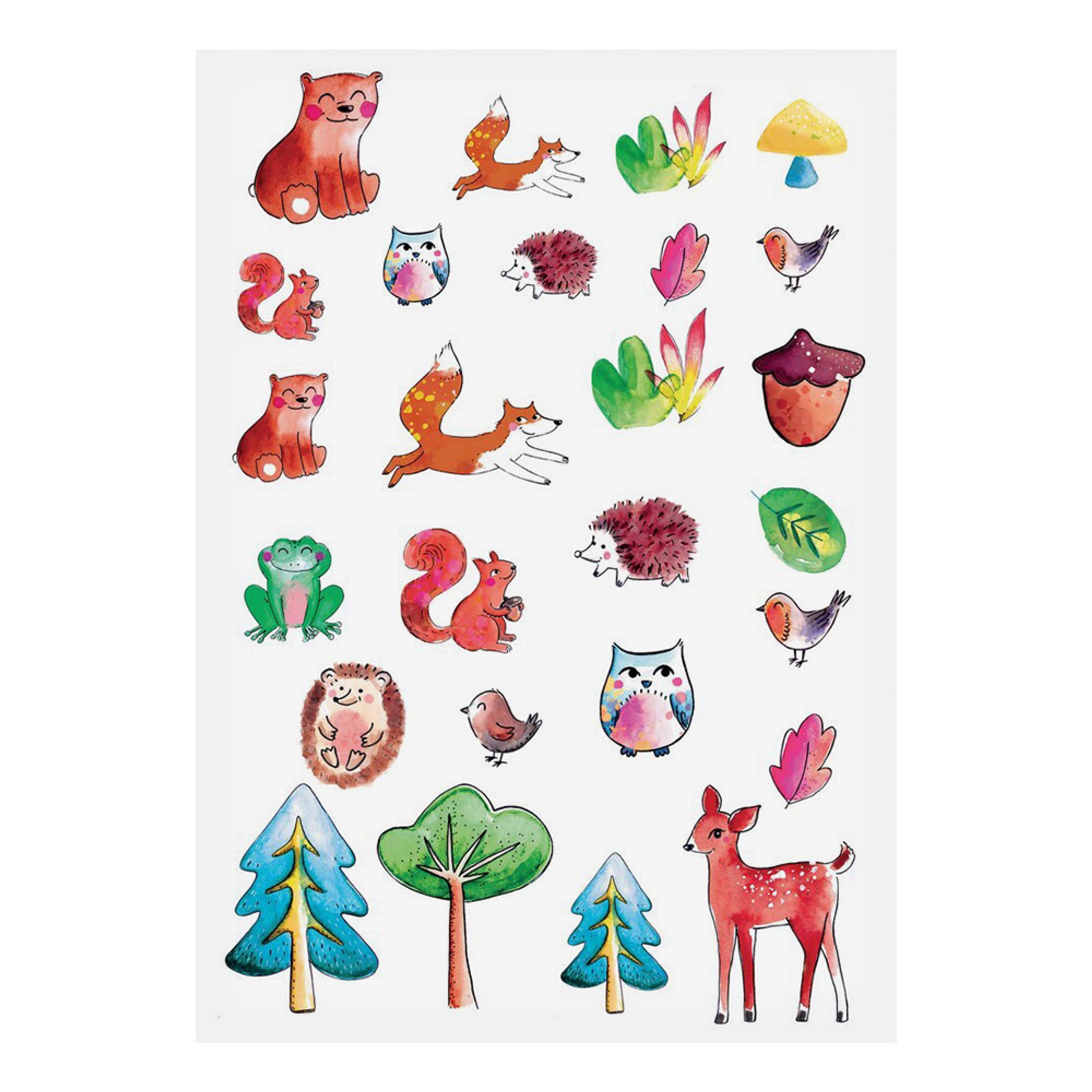 Tatueringar Skogsdjur