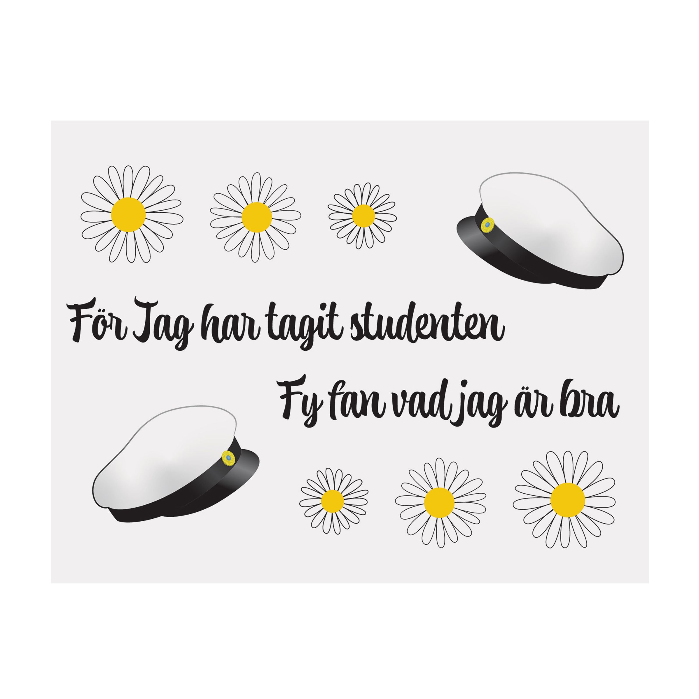 Tatueringar Studenten | Hem - Maskerad - Smink - Tatueringar | Maskeradspecialisten
