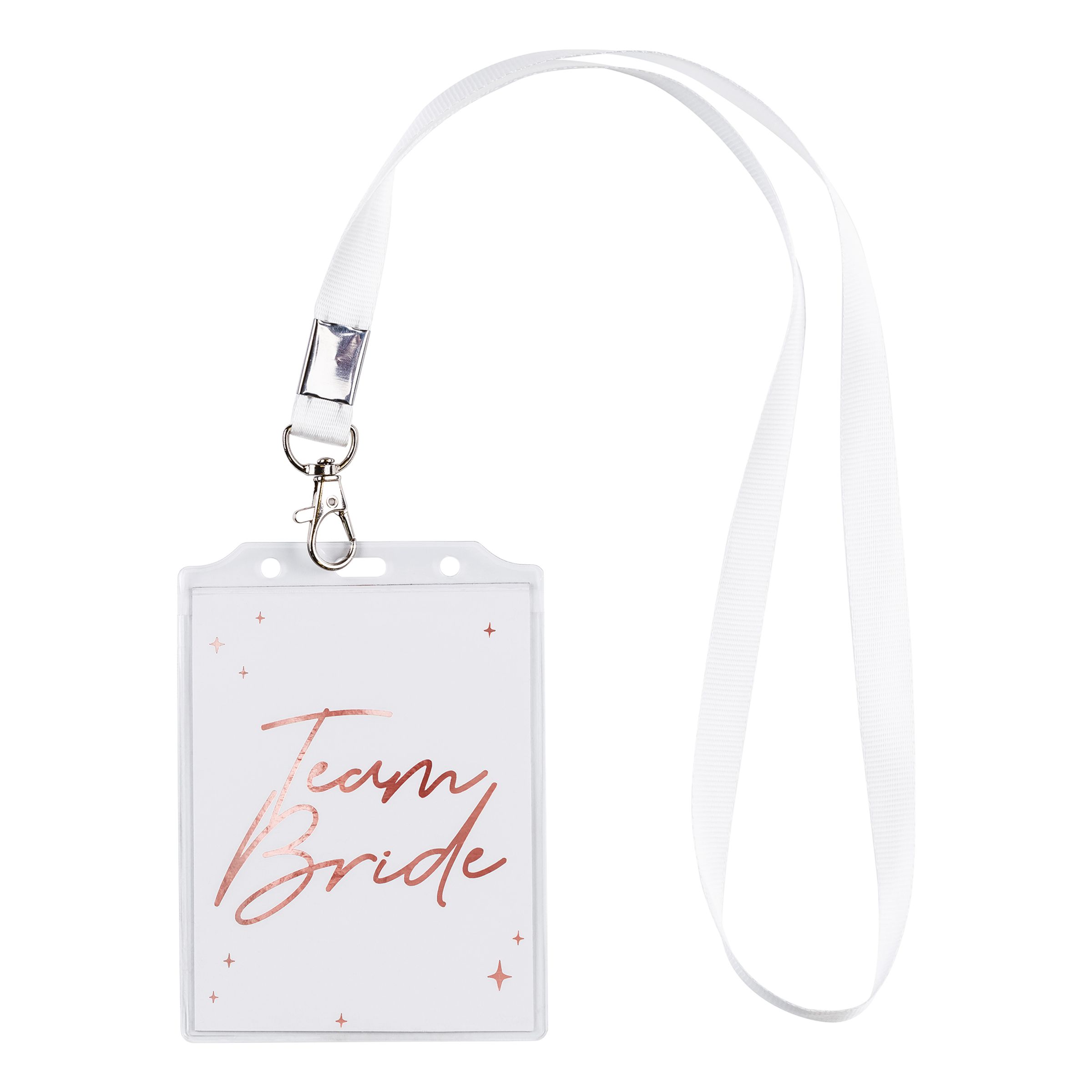 Team Bride Namnbrickor på Nyckelband - 4-pack | Hem - Roliga Prylar - Accessoarer - Nyckelringar & Nyckelband | Pryloteket