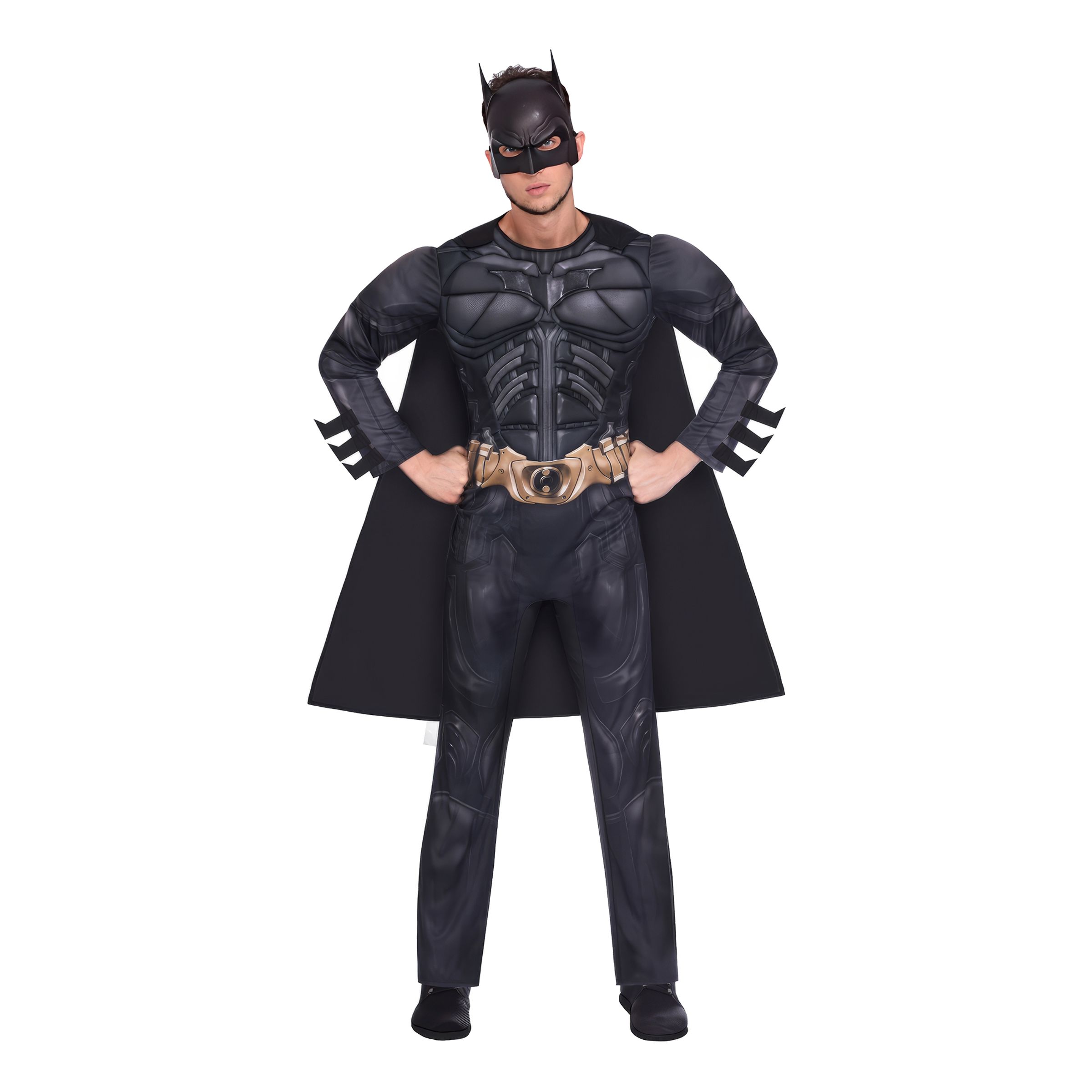 Läs mer om The Dark Knight Rises Batman Maskeraddräkt - Large