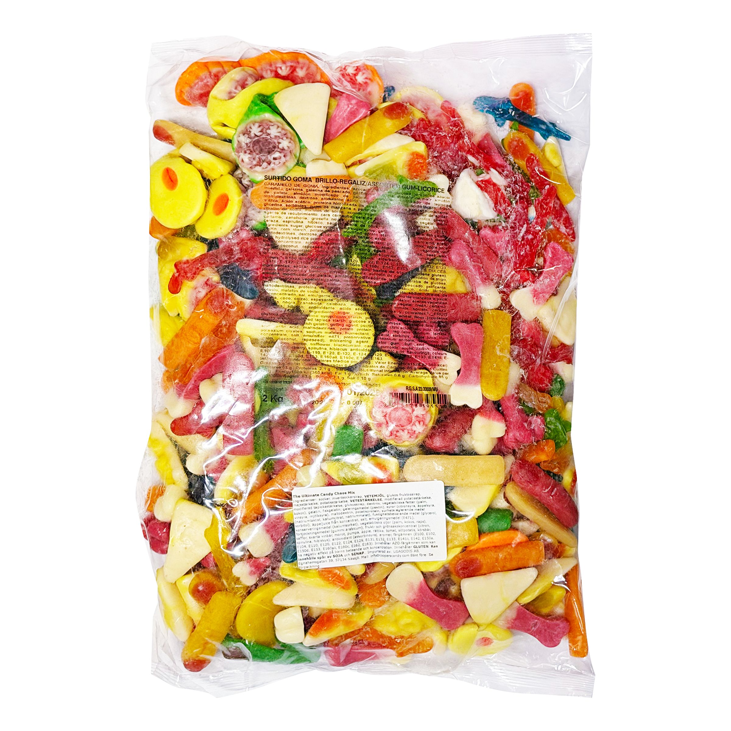The Ultimate Candy Chaos Mix Storpack - 2 kg | Hem - Godis & Läsk - Godis - Gelégodis | Pryloteket
