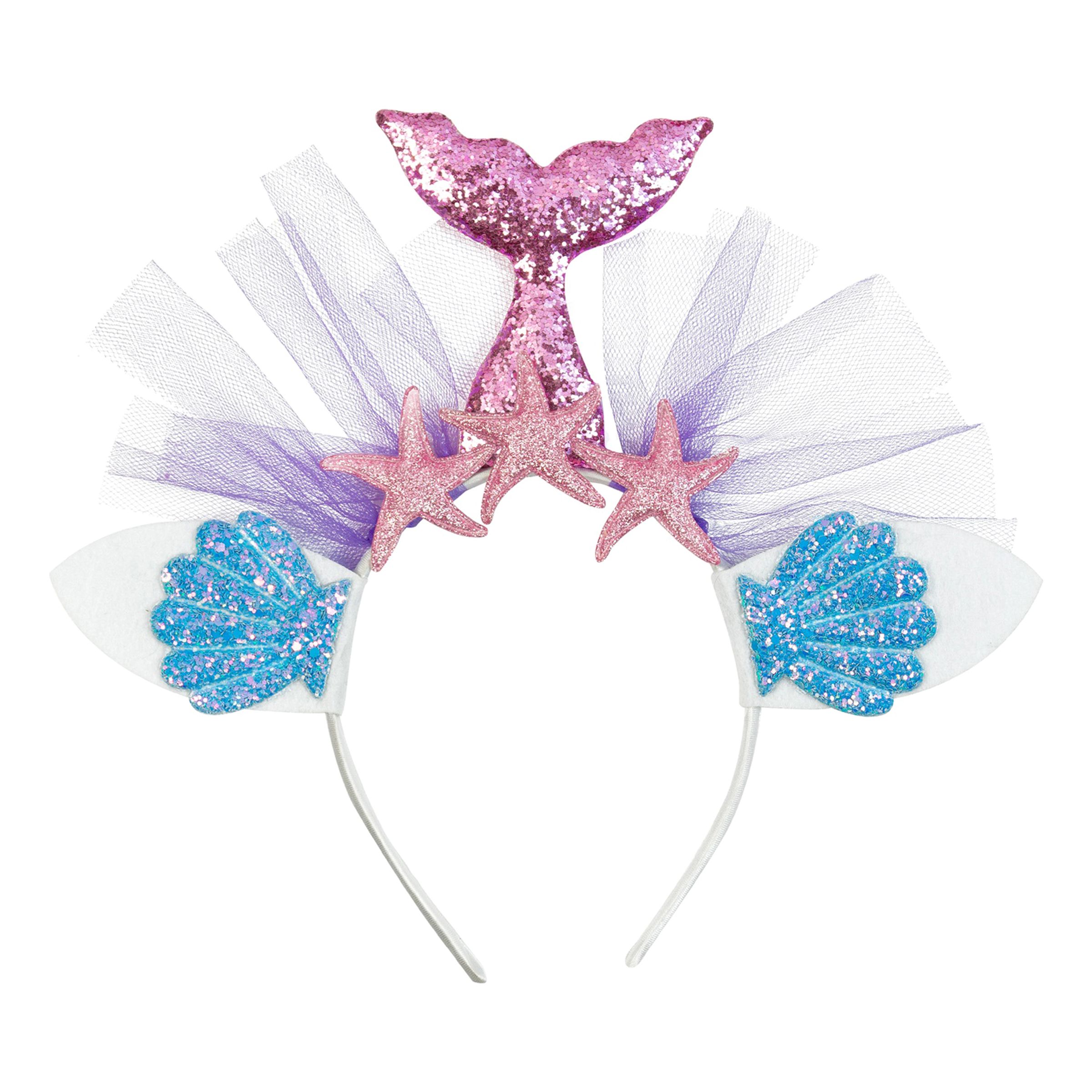Tiara Sjöjungfru Rosa | Hem - Maskerad - Tillbehör - Maskeradaccessoarer | Maskeradspecialisten