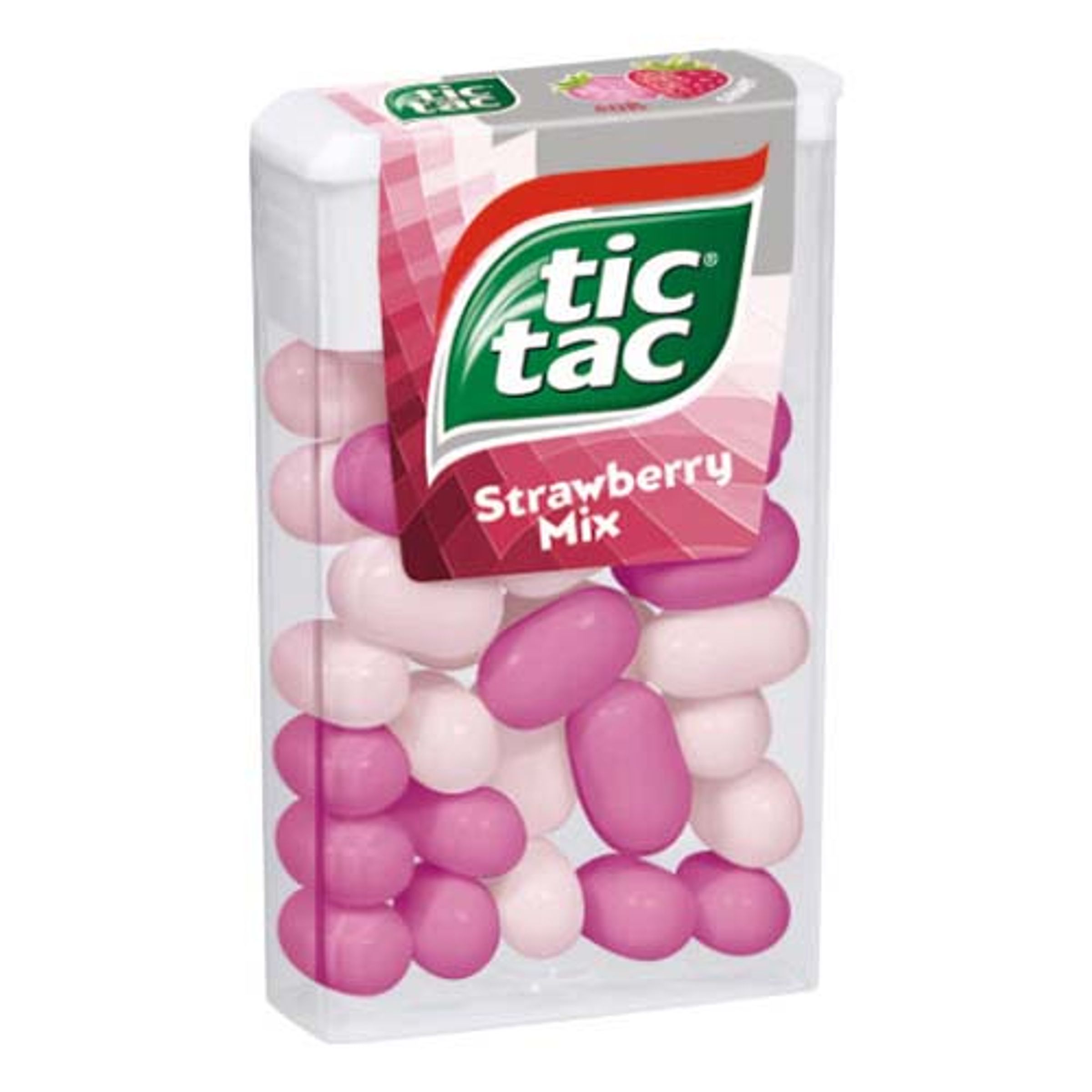 Läs mer om Tic Tac Strawberry Mix - 18 gram