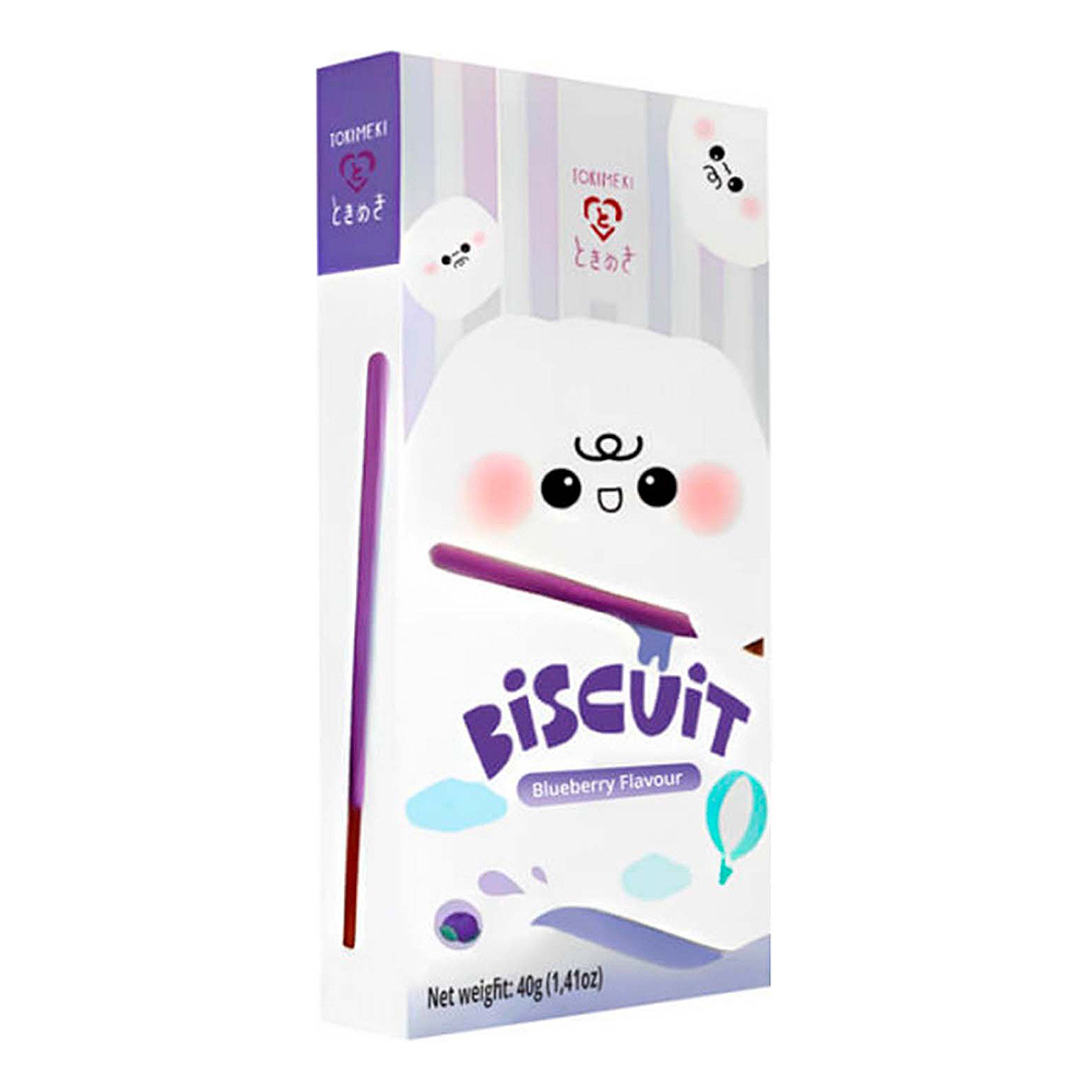 Tokimeki Biscuit Stick Blueberry - 40 gram