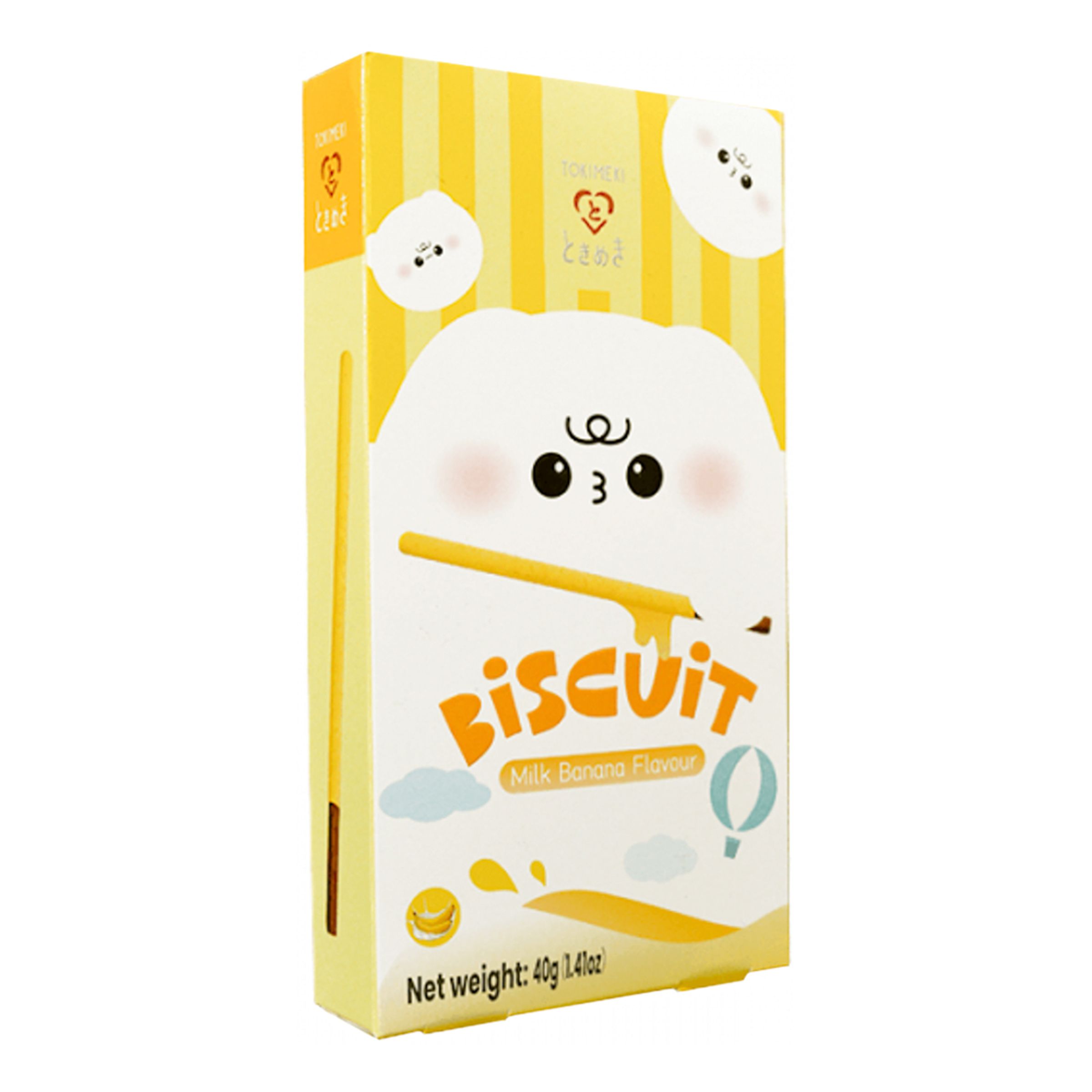 Läs mer om Tokimeki Biscuit Stick Milk Banana - 40 gram